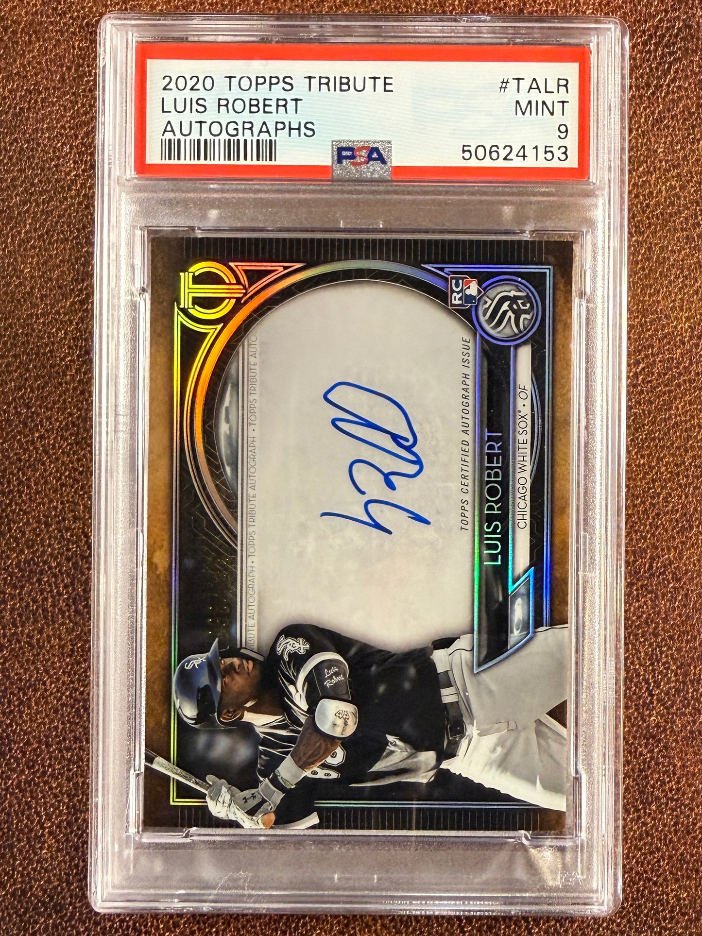 Luis Robert - 2020 Topps Tribute - Rookie AUTO /199 (PSA 9) - White Sox