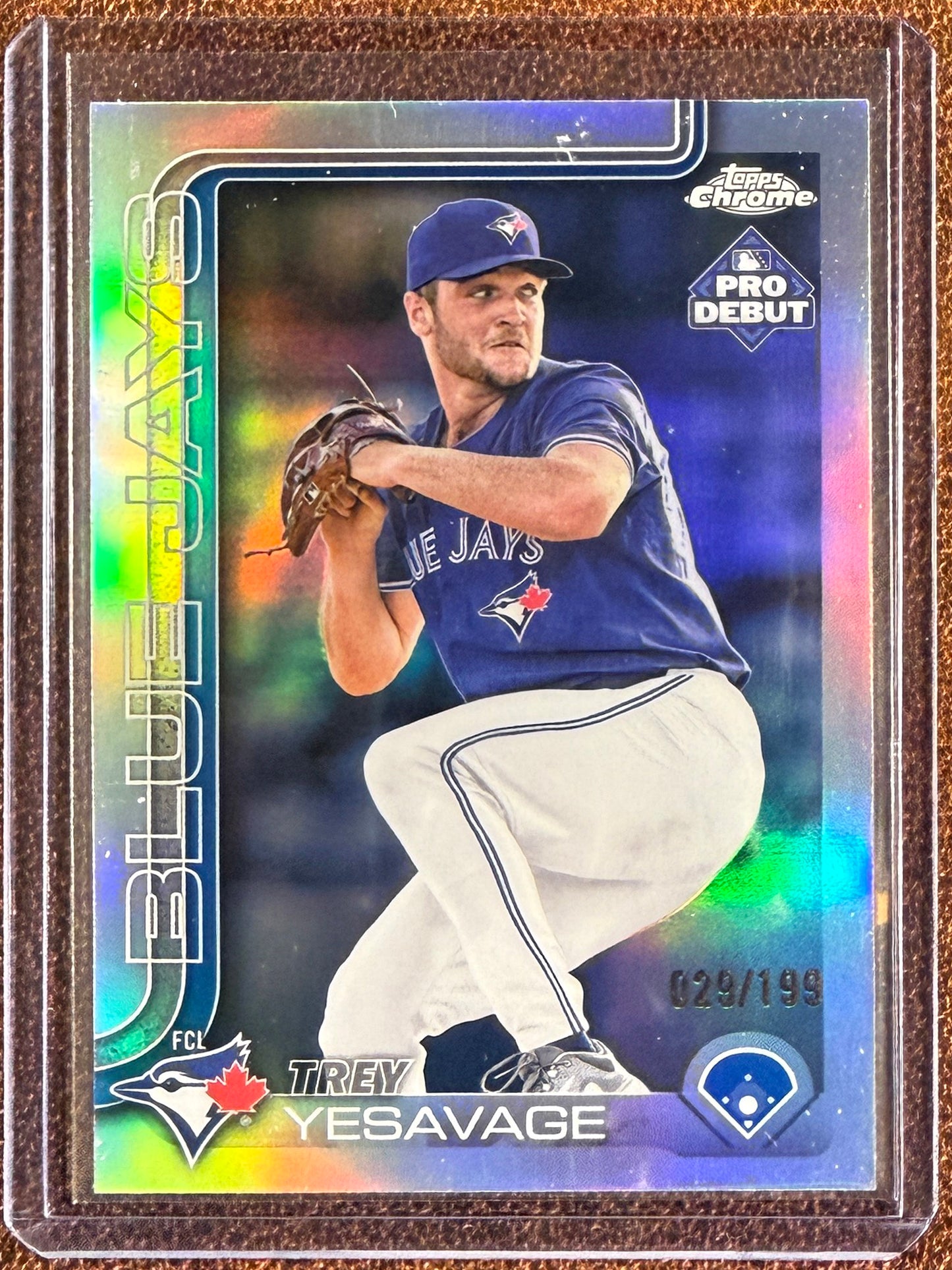 Trey Yesavage - 2025 Topps Pro Debut Chrome - Refractor /199 - Blue Jays