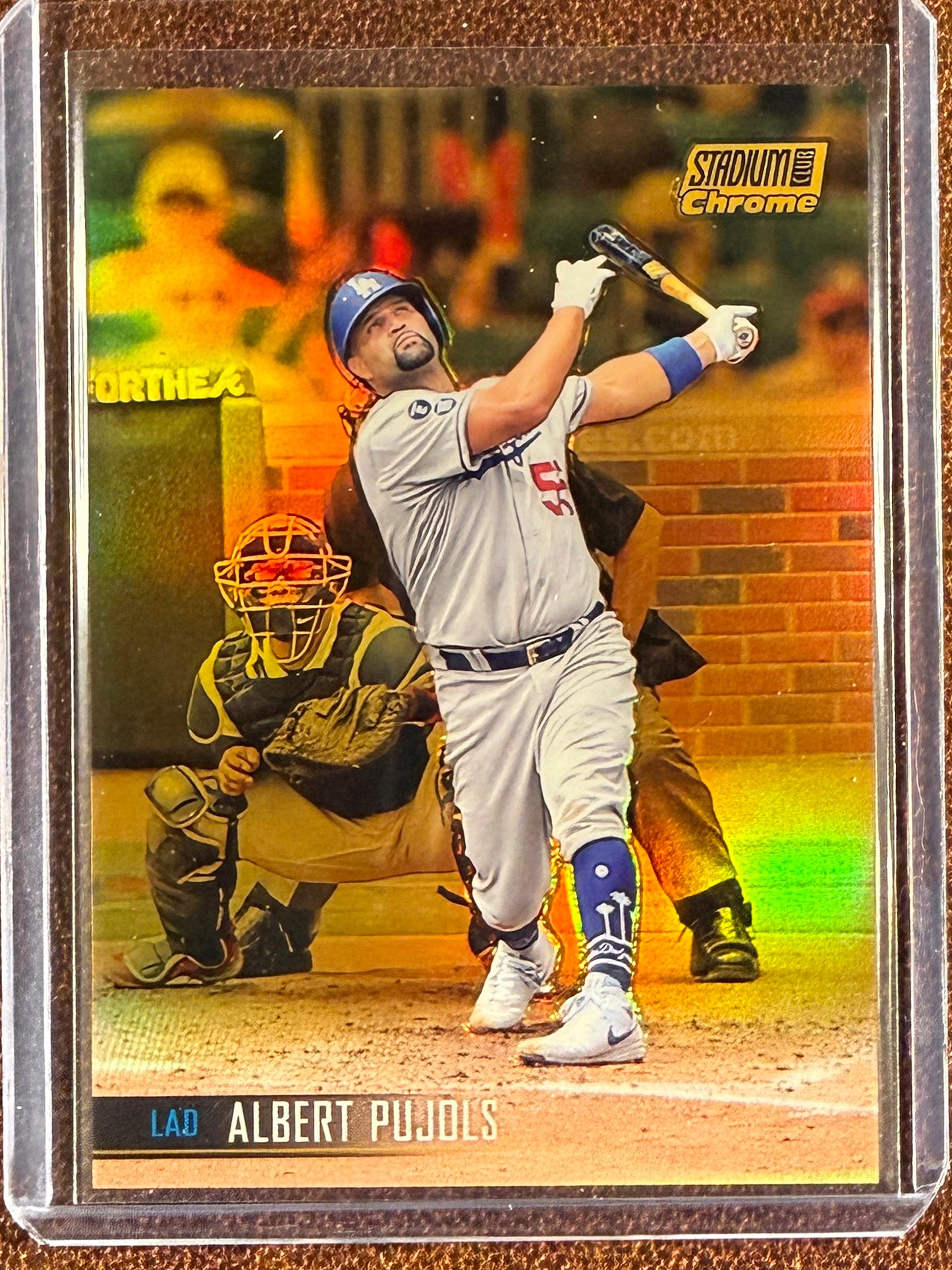 Albert Pujols - 2021 Topps Stadium Club Chrome - GOLD Refractor /50 - Dodgers