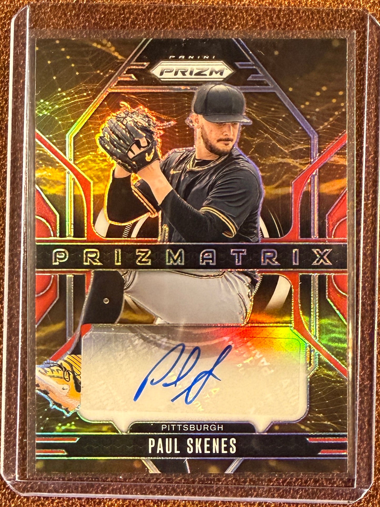 Paul Skenes - 2025 Panini Prizm - RED Prizmatrix AUTO /99 - Pirates