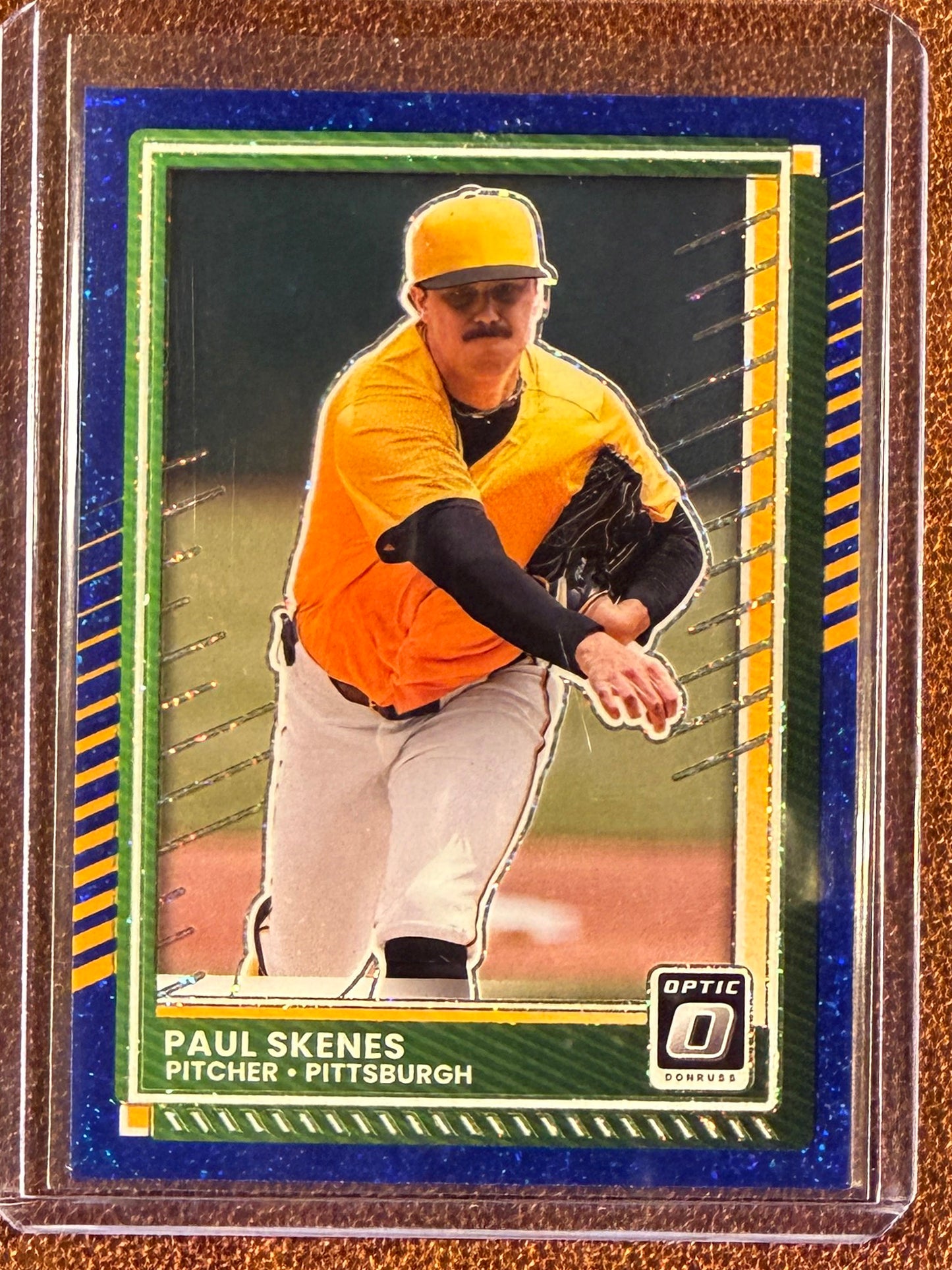 Paul Skenes - 2025 Panini Donruss Optic - BLUE Glitter Prizm /8 - Pirates