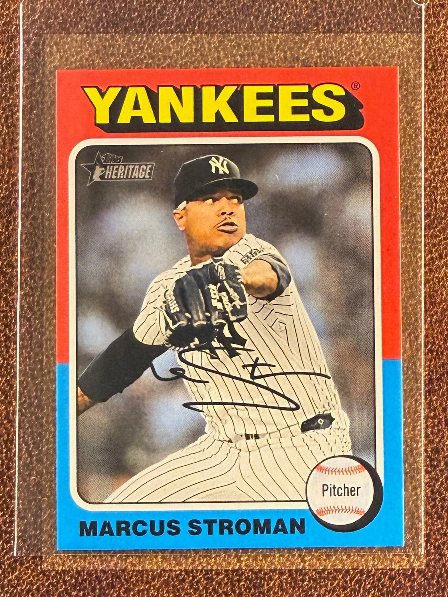 Marcus Stroman - 2024 Topps Heritage High Number - Mini SP Variation - Yankees
