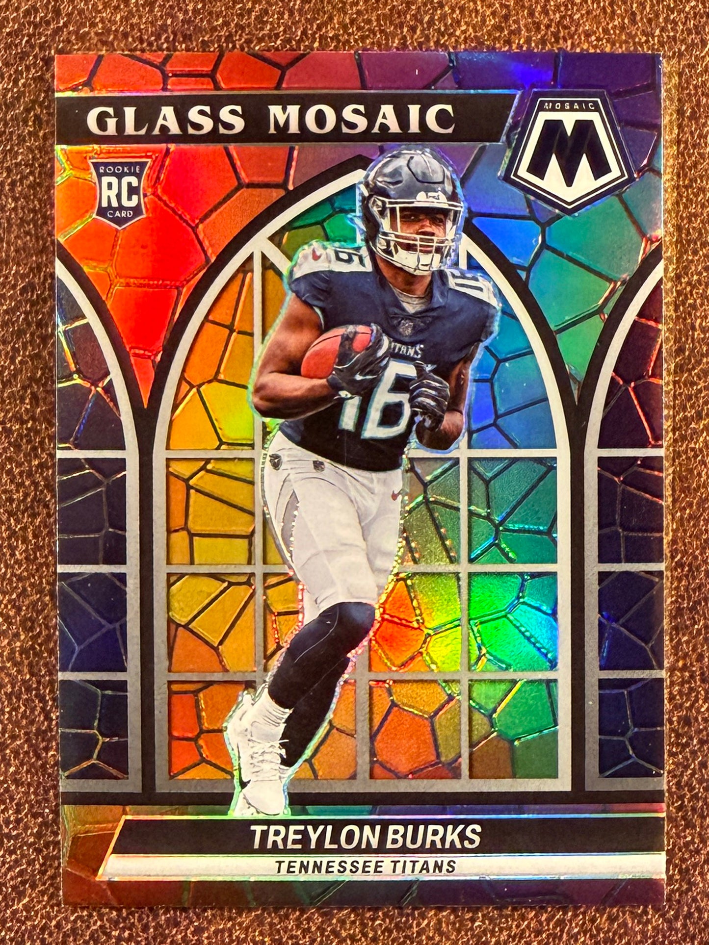 Treylon Burks - 2022 Panini Mosaic - Stained Glass Case Hit SSP - Titans