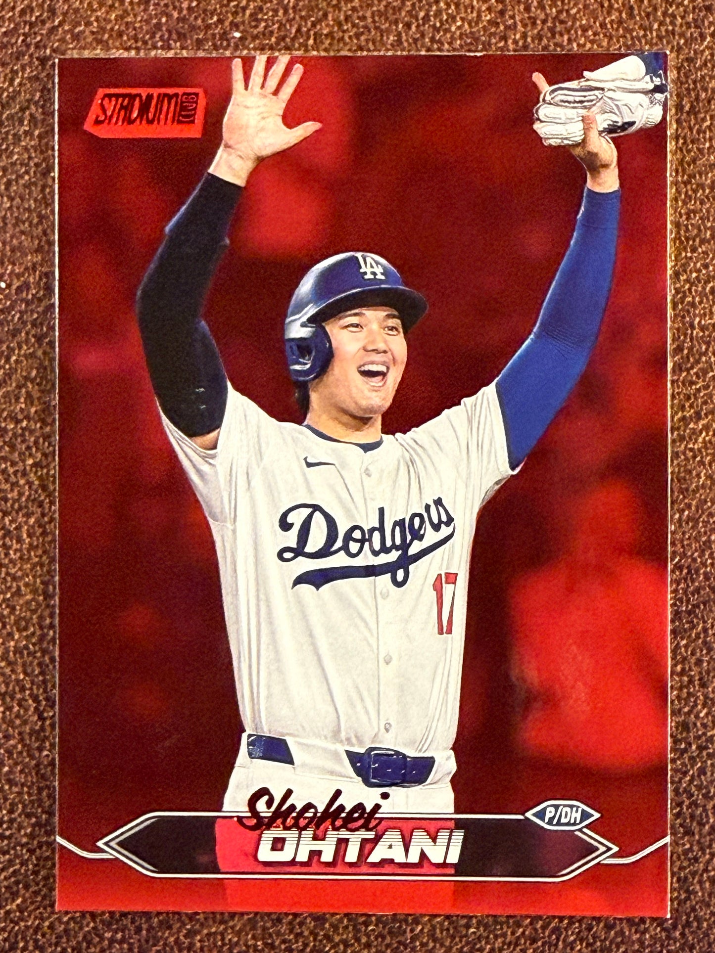 Shohei Ohtani - 2024 Topps Stadium Club - Red Foil (**Top Edge Nic**) - Dodgers