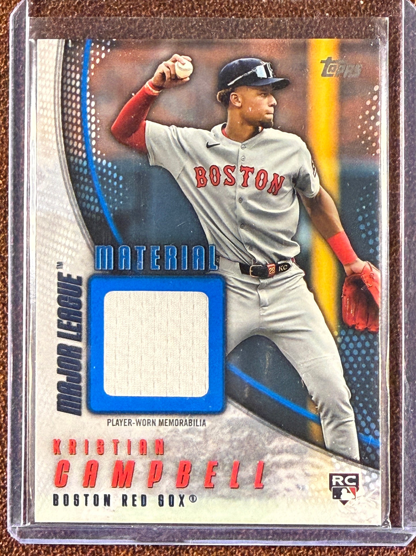 Kristian Campbell - 2025 Topps Update - BLUE Major League Material RELIC /150 - Red Sox