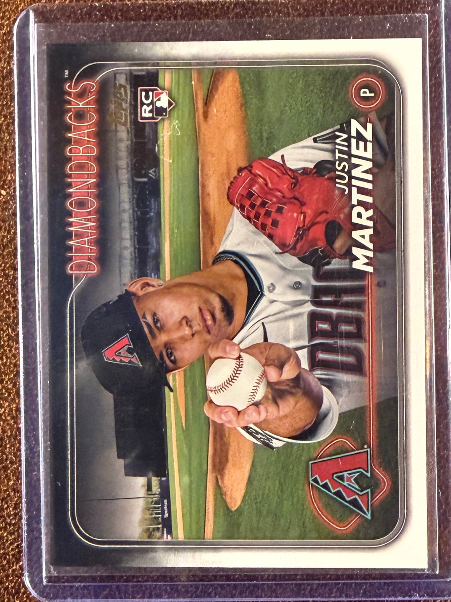 Justin Martinez - 2024 Topps Series 1 - Rookie Golden Mirror SSP - Diamondbacks