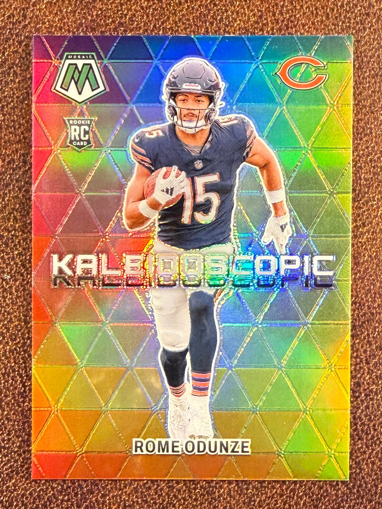 Rome Odunze - 2024 Panini Mosaic - Rookie Kaleidoscopic Case Hit - Bears