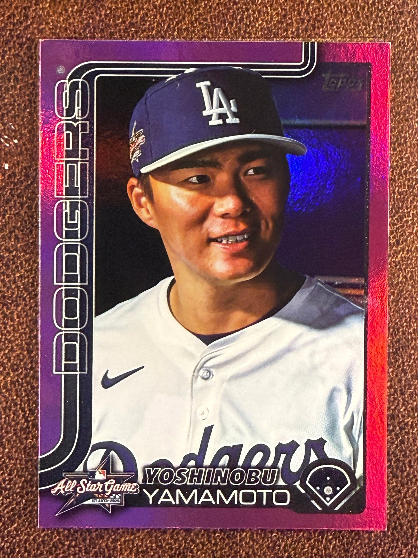 Yoshinobu Yamamoto - 2025 Topps Update - PINK Foil All Star Game (*Slight corner whiting*) - Dodgers