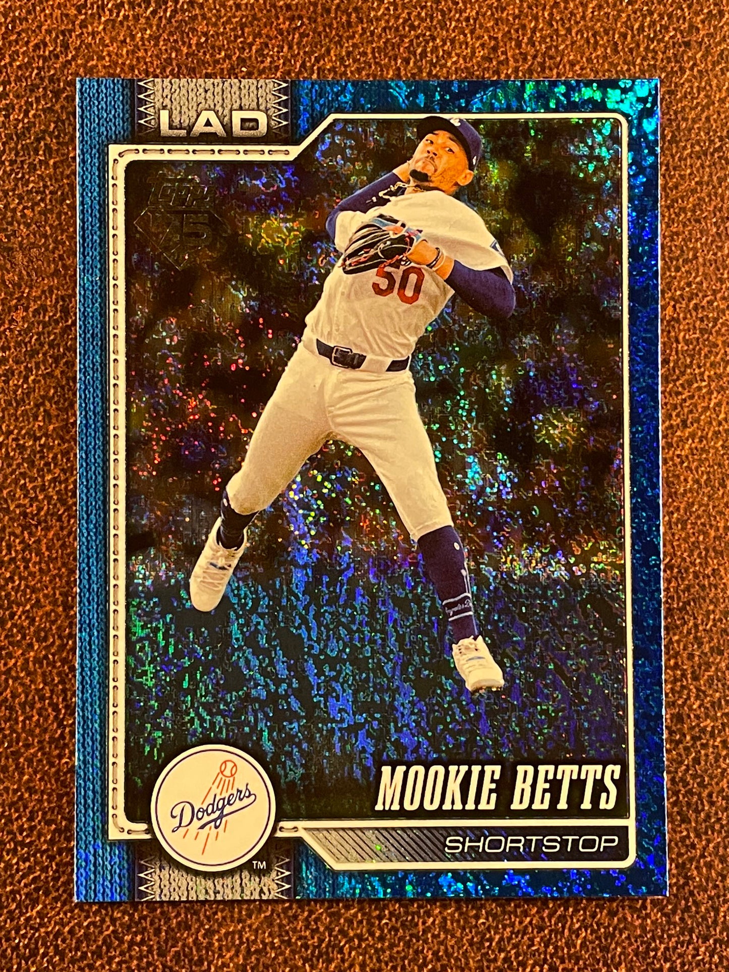 Mookie Betts - 2026 Topps Series 1 - BLUE Holo Foil /150 (*Edge Whiting*) - Dodgers