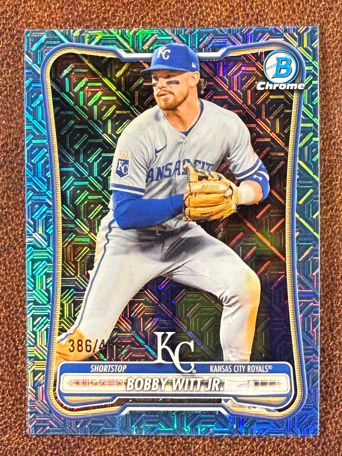 Bobby Witt Jr. - 2026 Bowman - SKY BLUE MOJO /499 - Royals