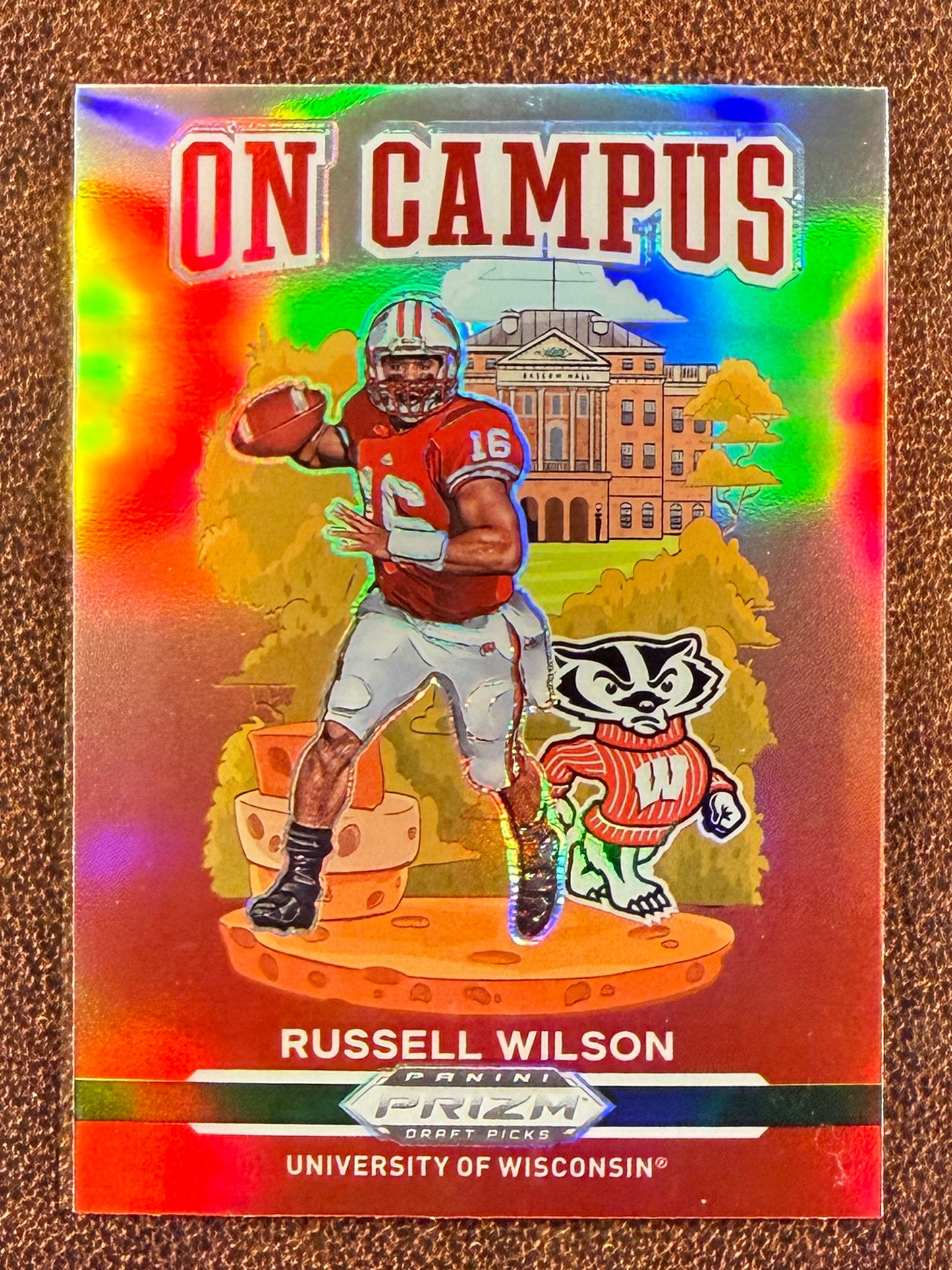 Russell Wilson - 2021 Prizm Draft Picks - On Campus - Giants