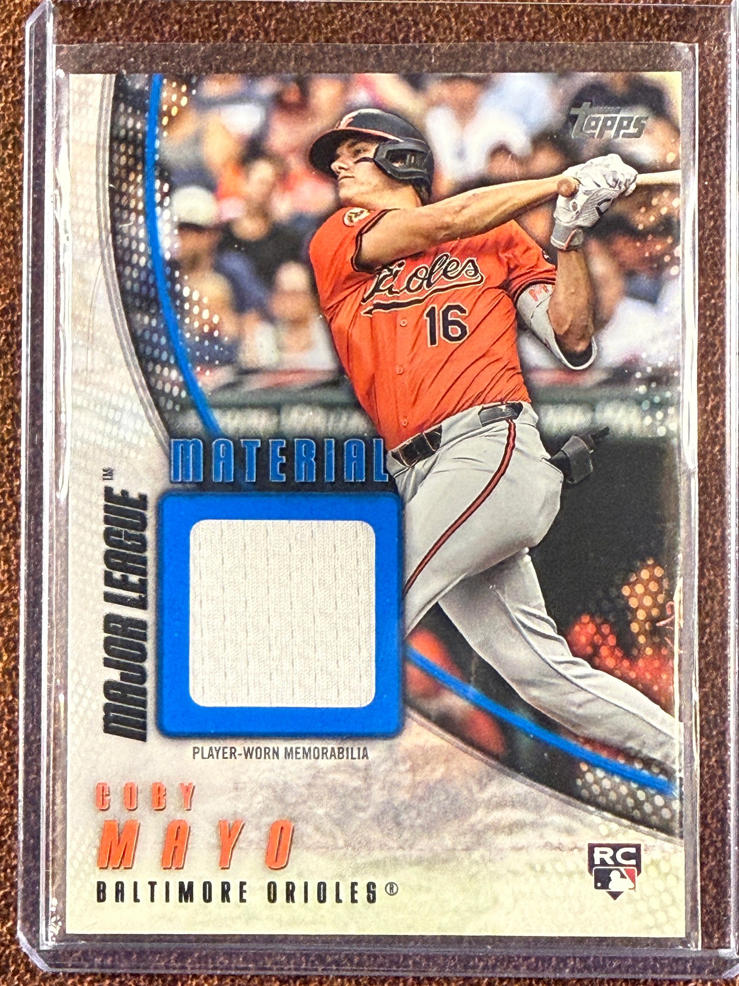 Coby Mayo - 2025 Topps Update - BLUE Major League Material RELIC /150 - Orioles