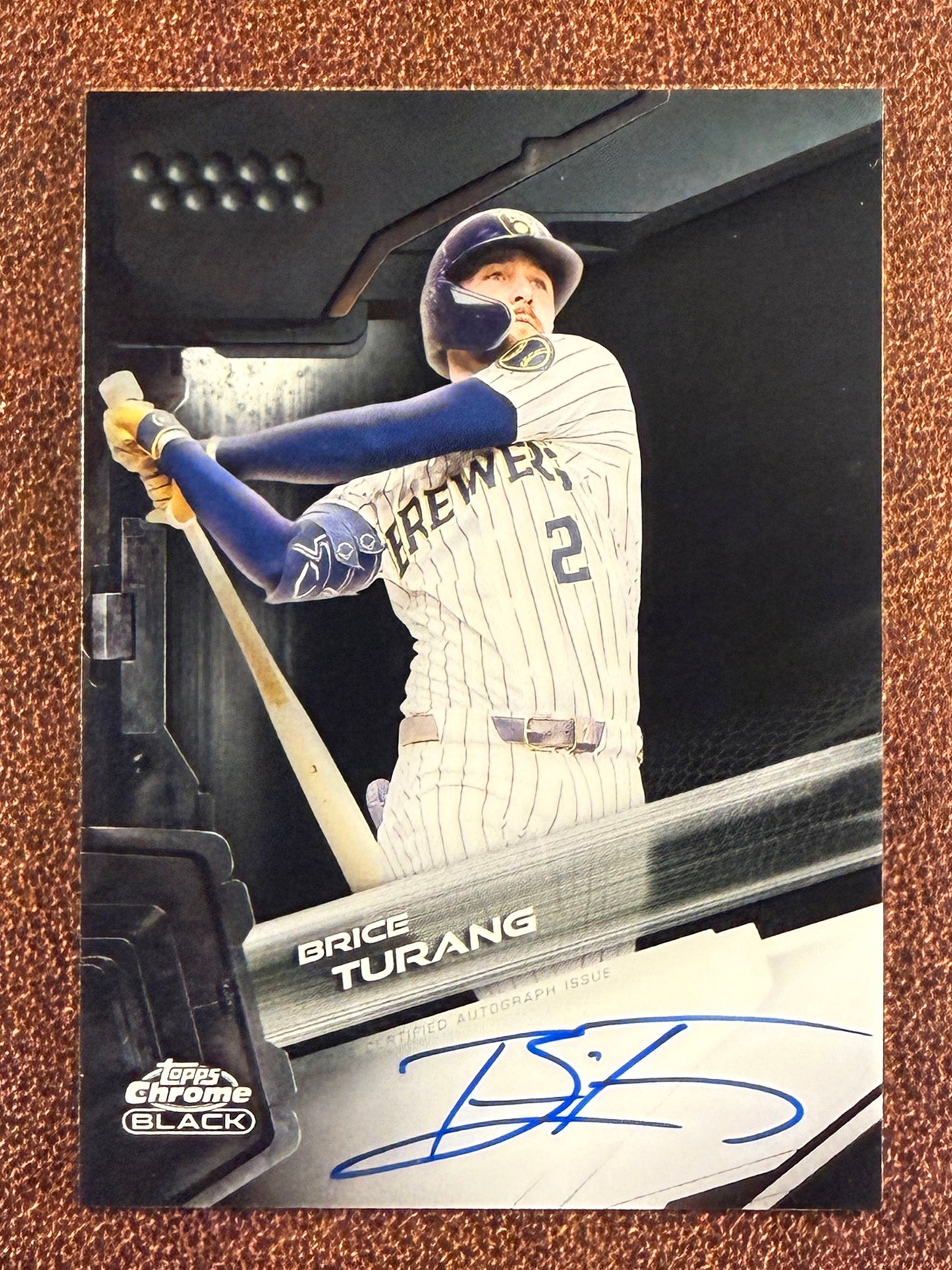 Bryce Turang - 2026 Topps Chrome Black - AUTO - Brewers