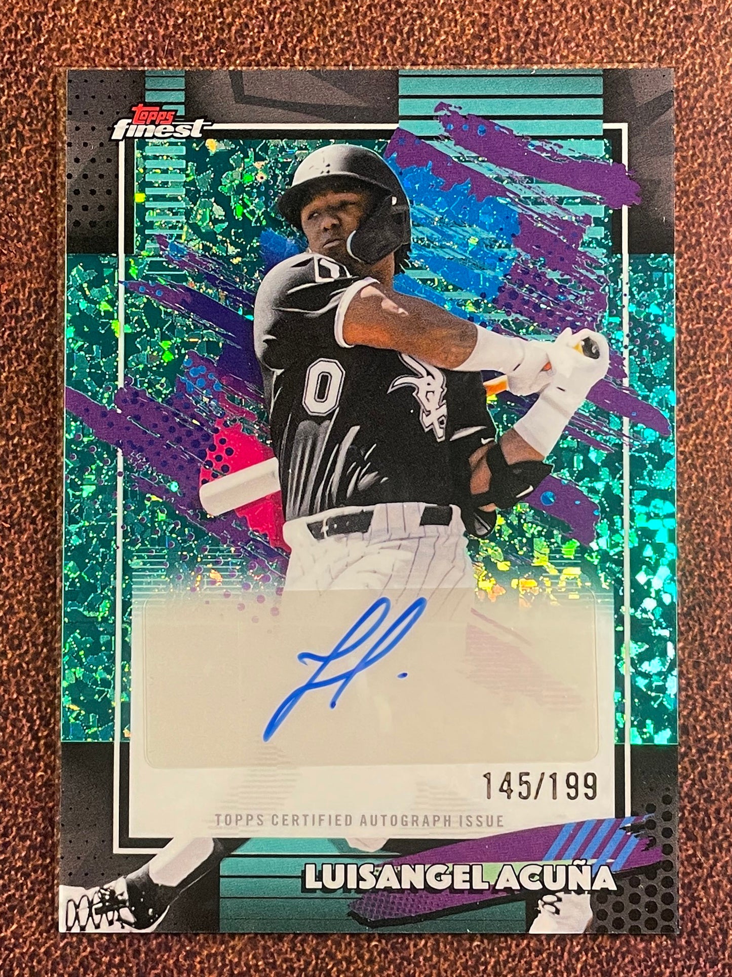 Luisagnel Acuna - 2026 Topps Finest - AQUA Mini Diamond AUTO /199 - White Sox