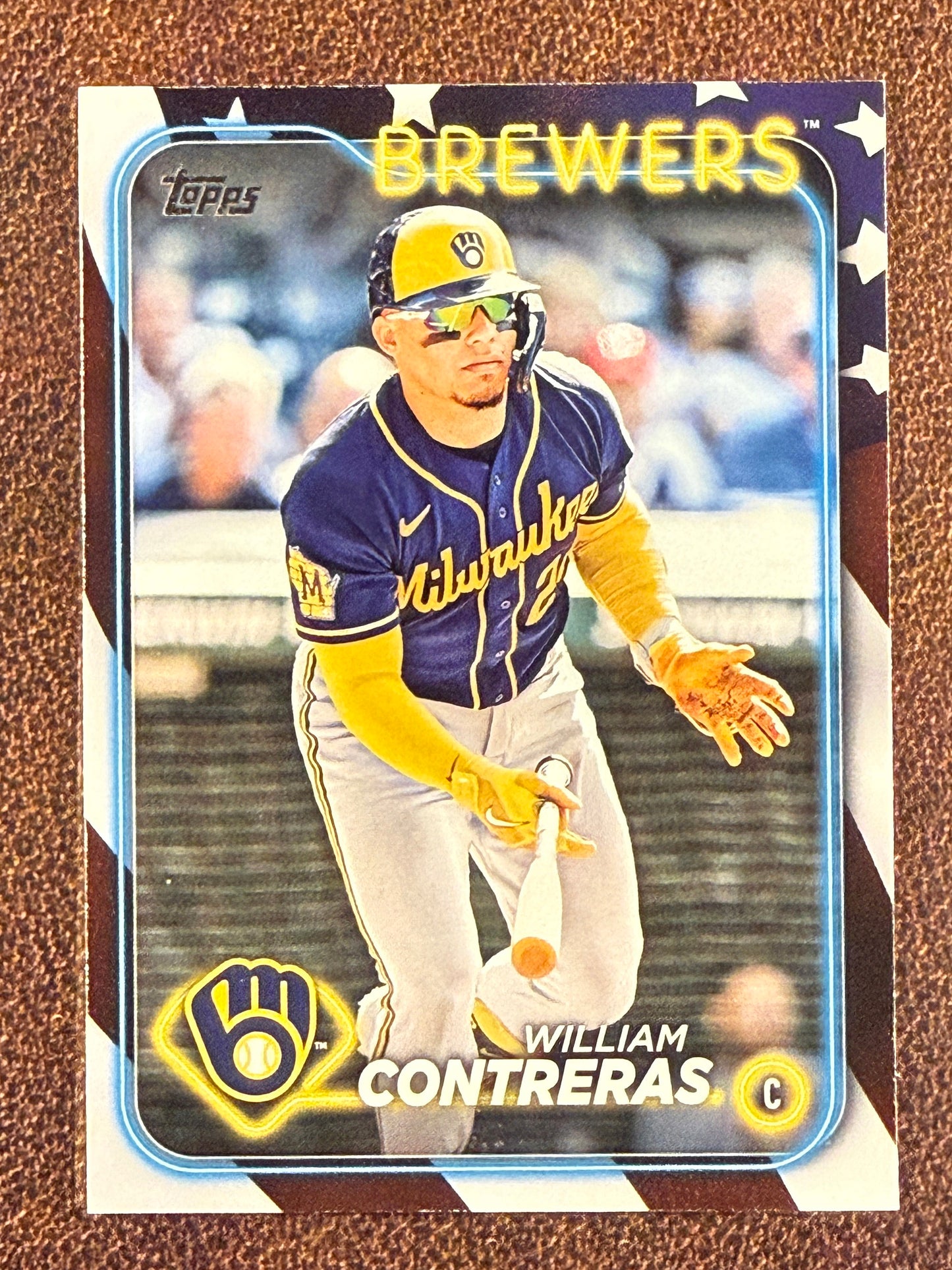 William Contreras - 2024 Topps Series 1 - Independence Day /76 - Brewers