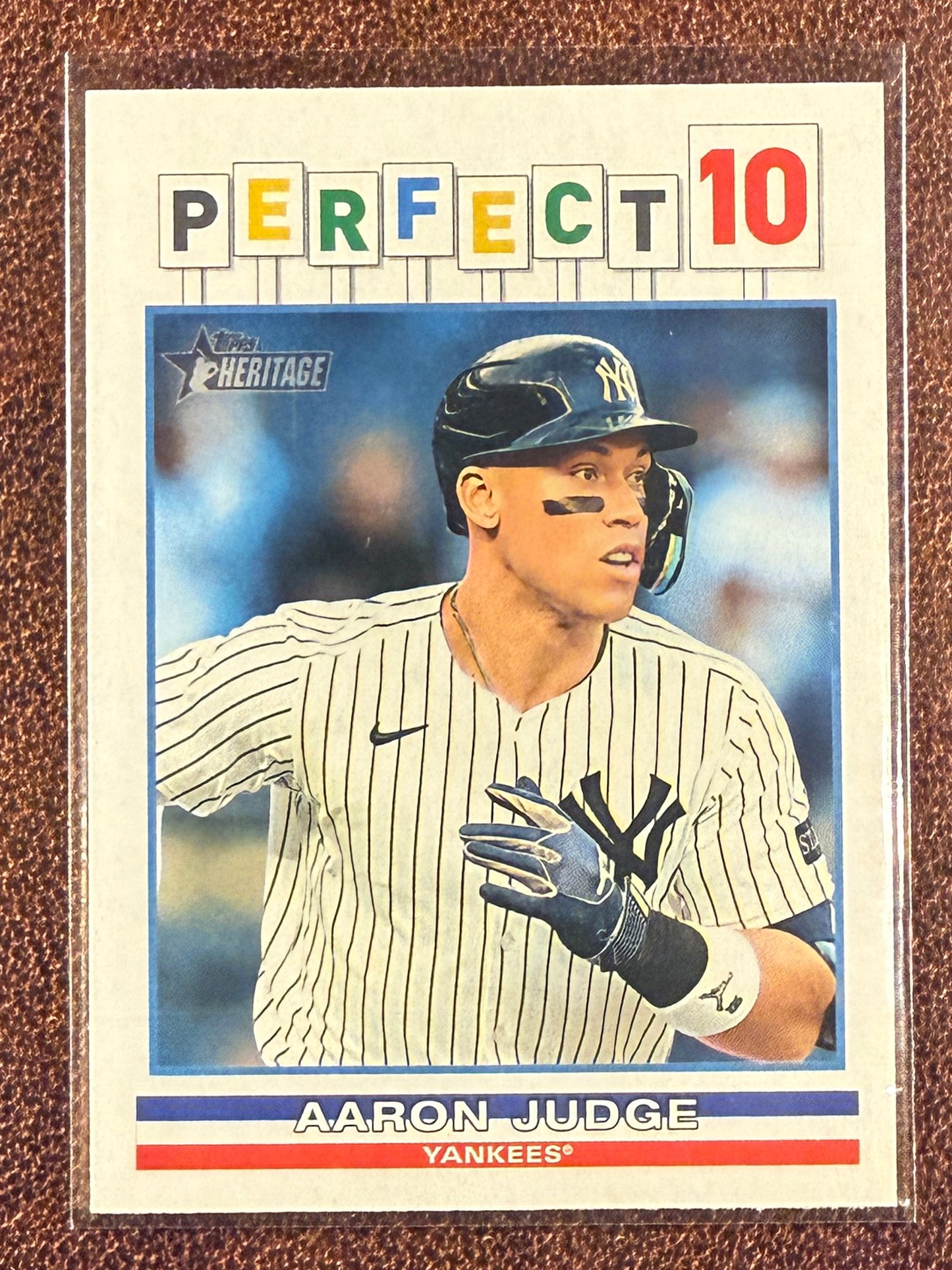 Aaron Judge - 2025 Topps Heritage High Number - Perfect 10 Insert - Yankees