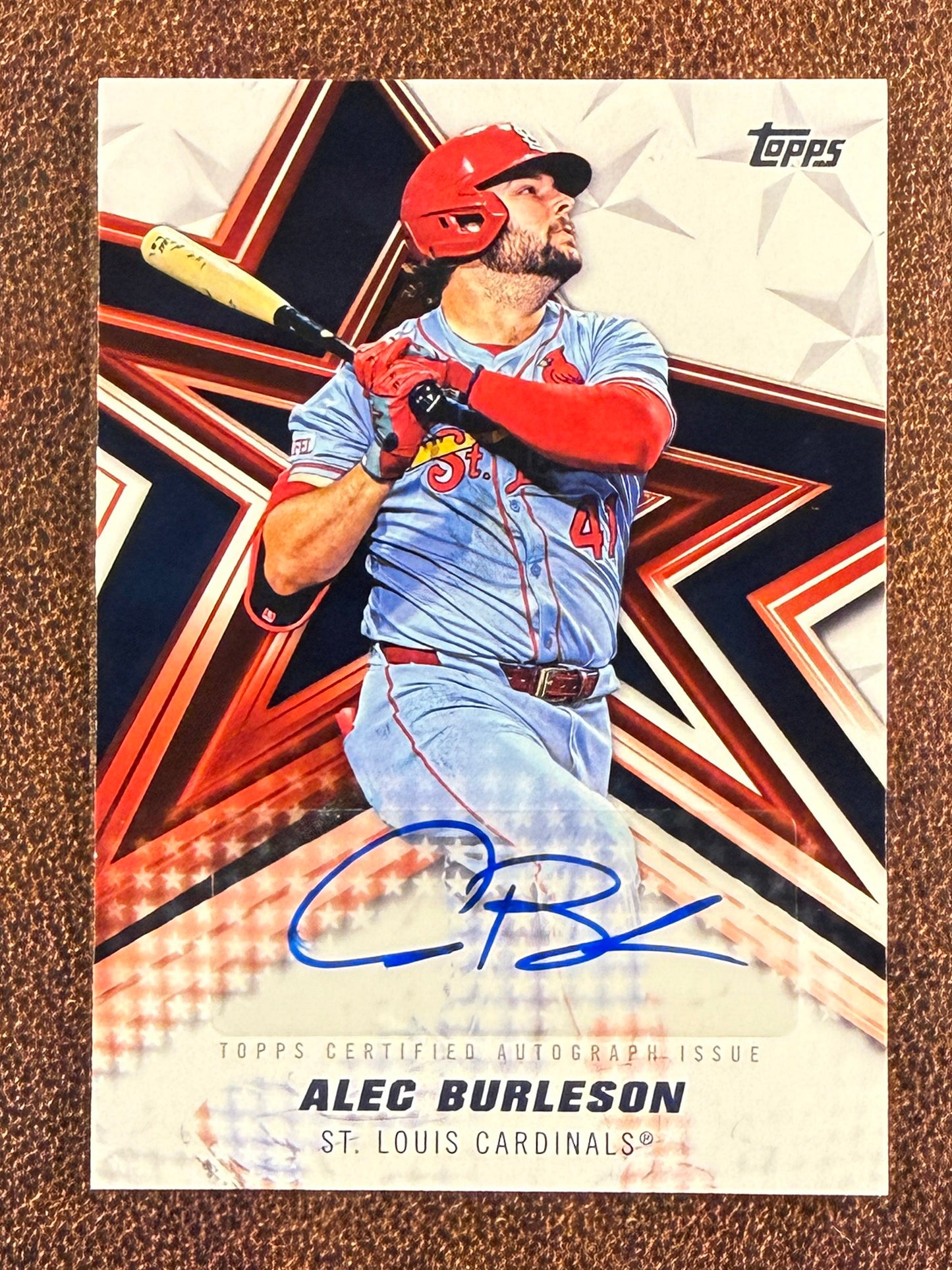 Alec Burleson - 2026 Topps Series 1 - Baseball Stars AUTO - Cardinals