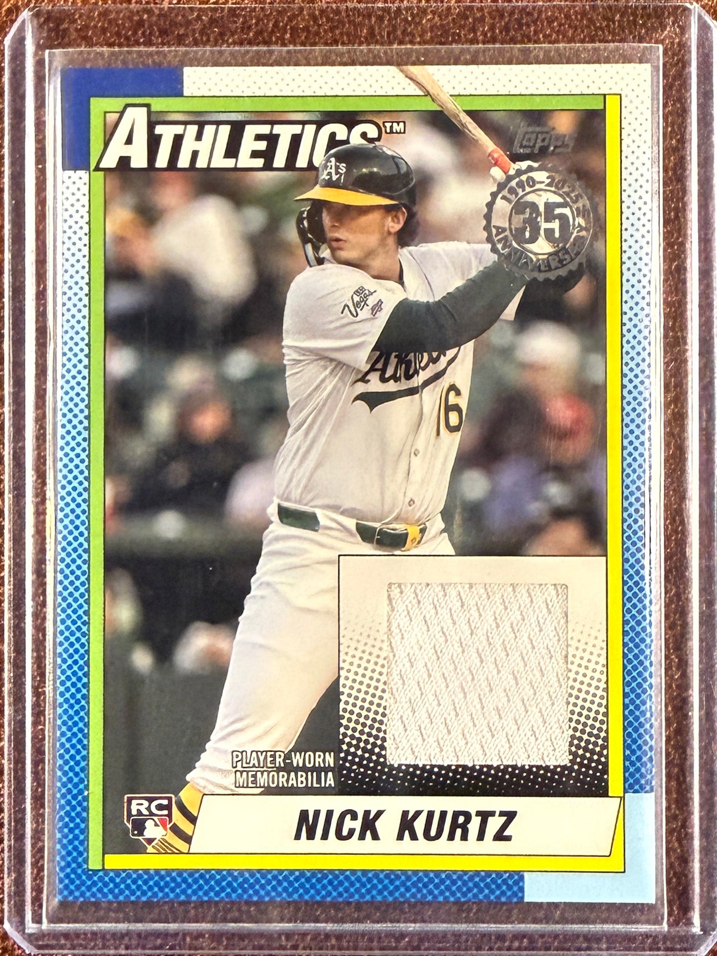Nick Kurtz - 2025 Topps Update - 1990 Rookie RELIC - Athletics