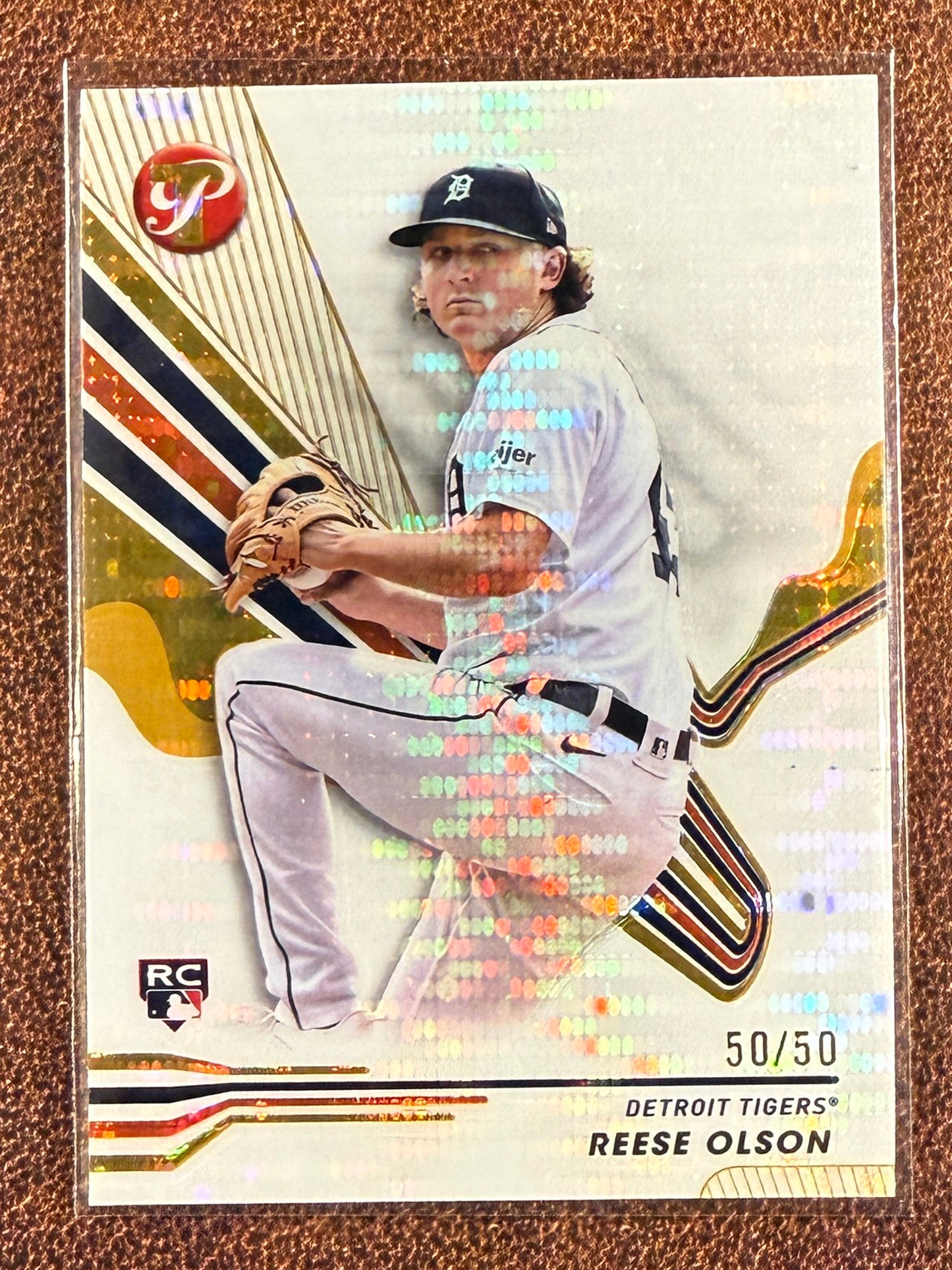 Reese Olson - 2024 Topps Pristine - GOLD Refractor /50 - Tigers