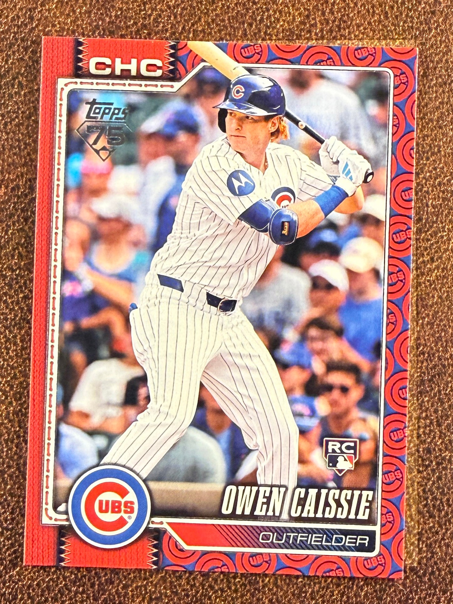 Owen Caissie - 2026 Topps Series 1 - Rookie Team Border SSP - Cubs