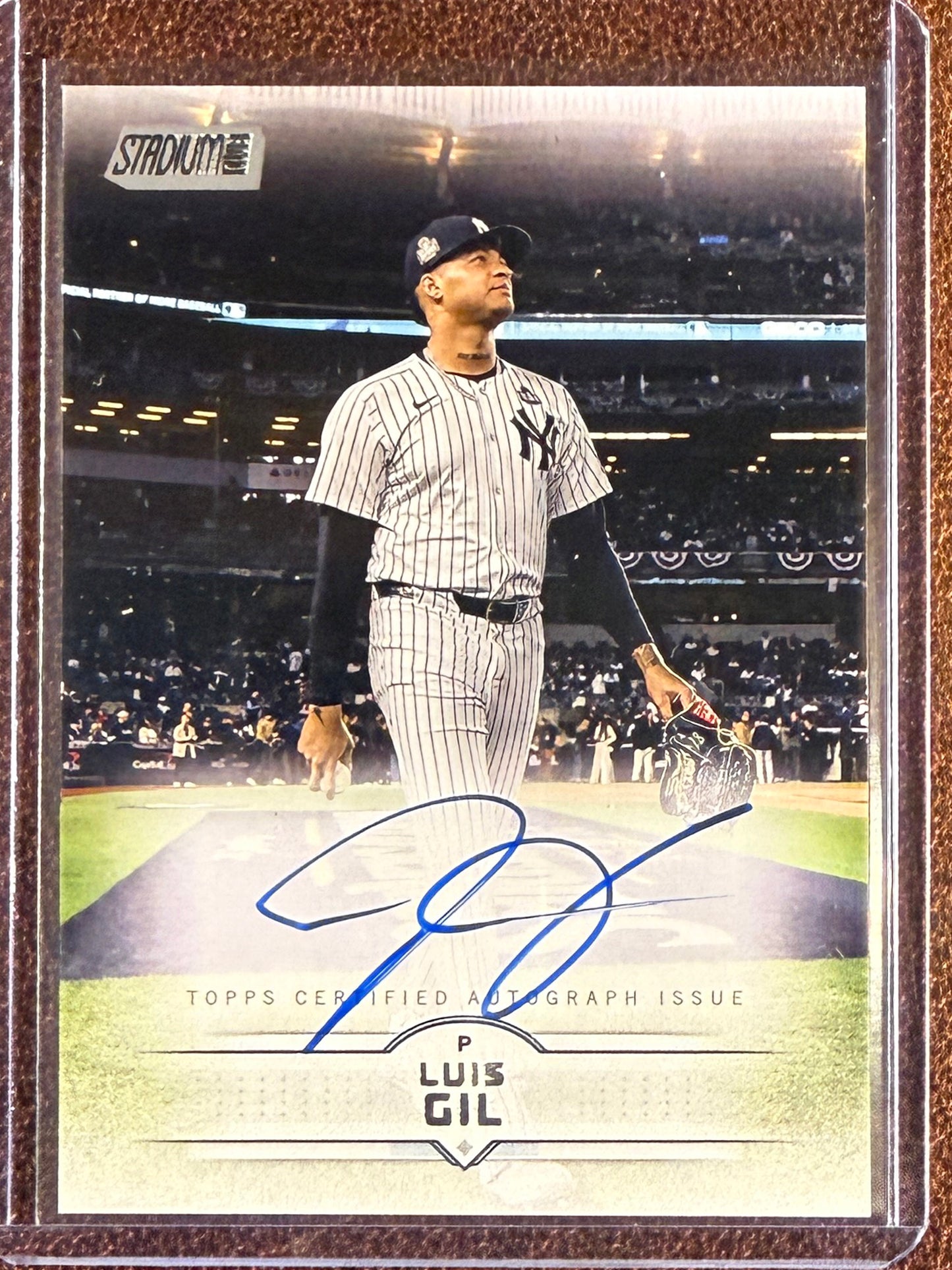 Luis Gil - 2025 Topps Stadium Club - AUTO - Yankees