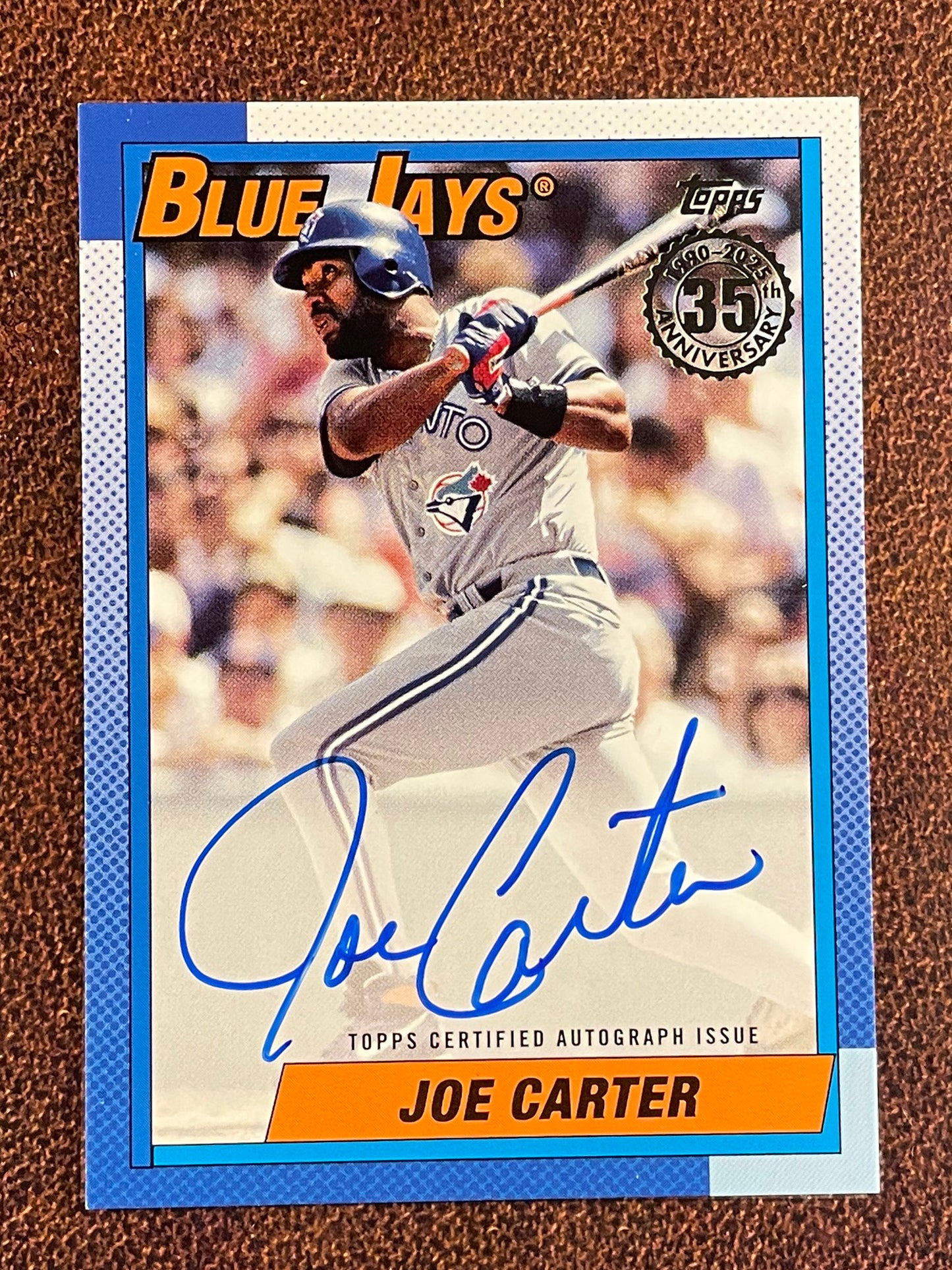 Joe Carter - 2025 Topps Series 2 - 1990 AUTO - Blue Jays