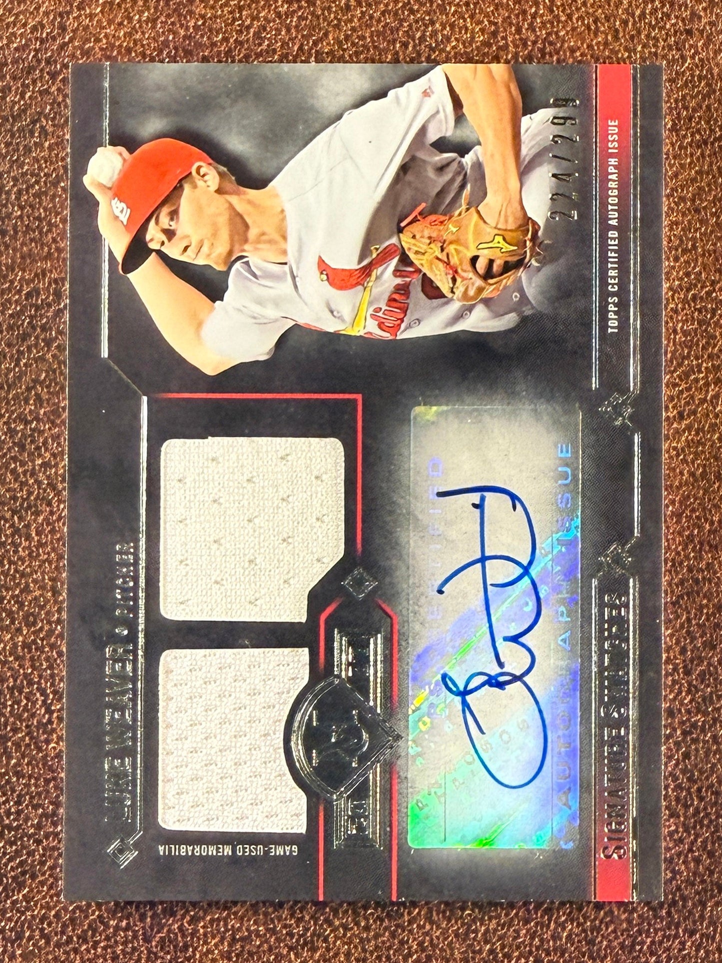 Luke Weaver - 2017 Topps Museum Collection - Rookie AUTO /299 - Cardinals