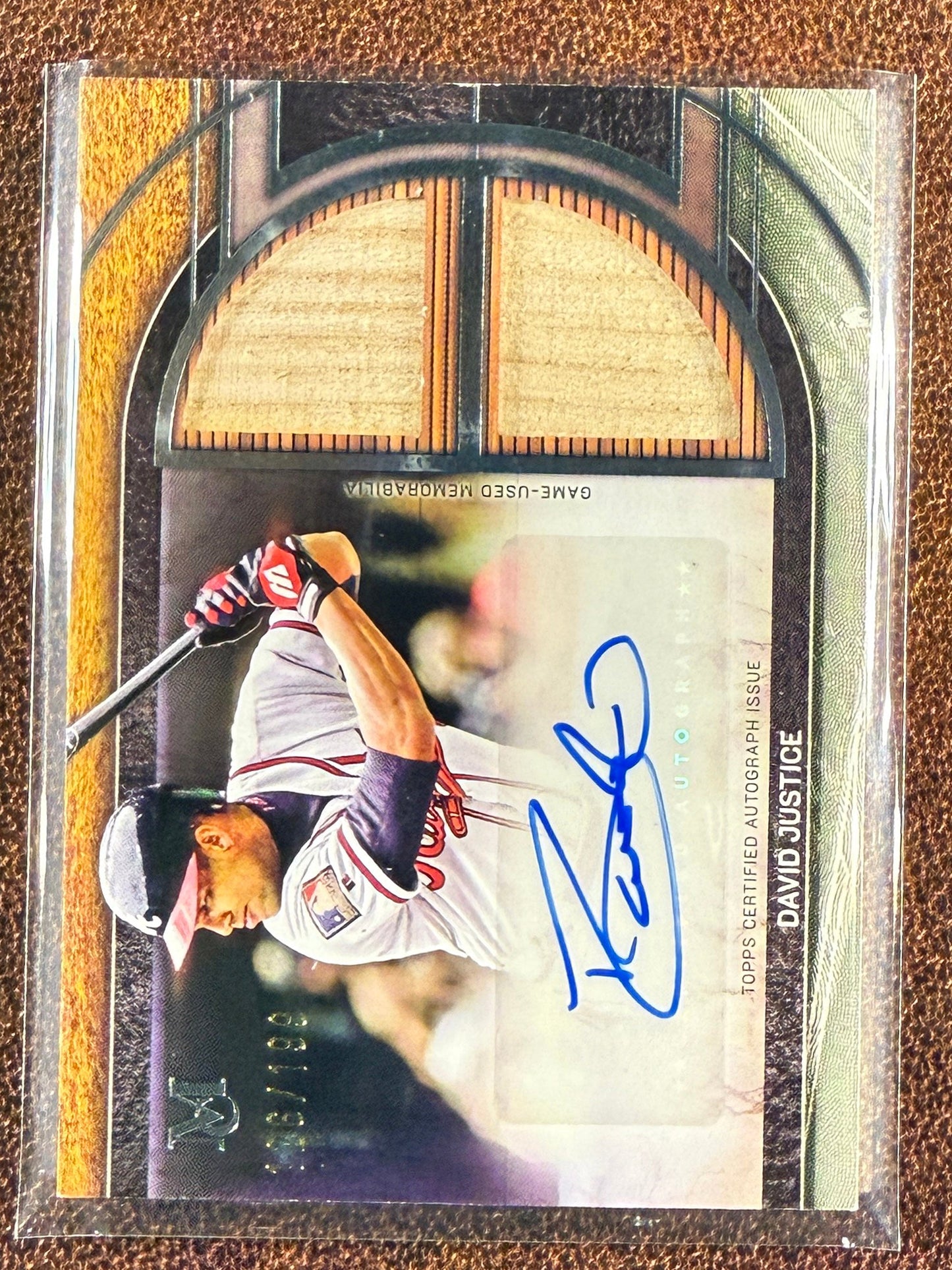 David Justice - 2025 Museum Collection - Dual RELIC AUTO - Braves