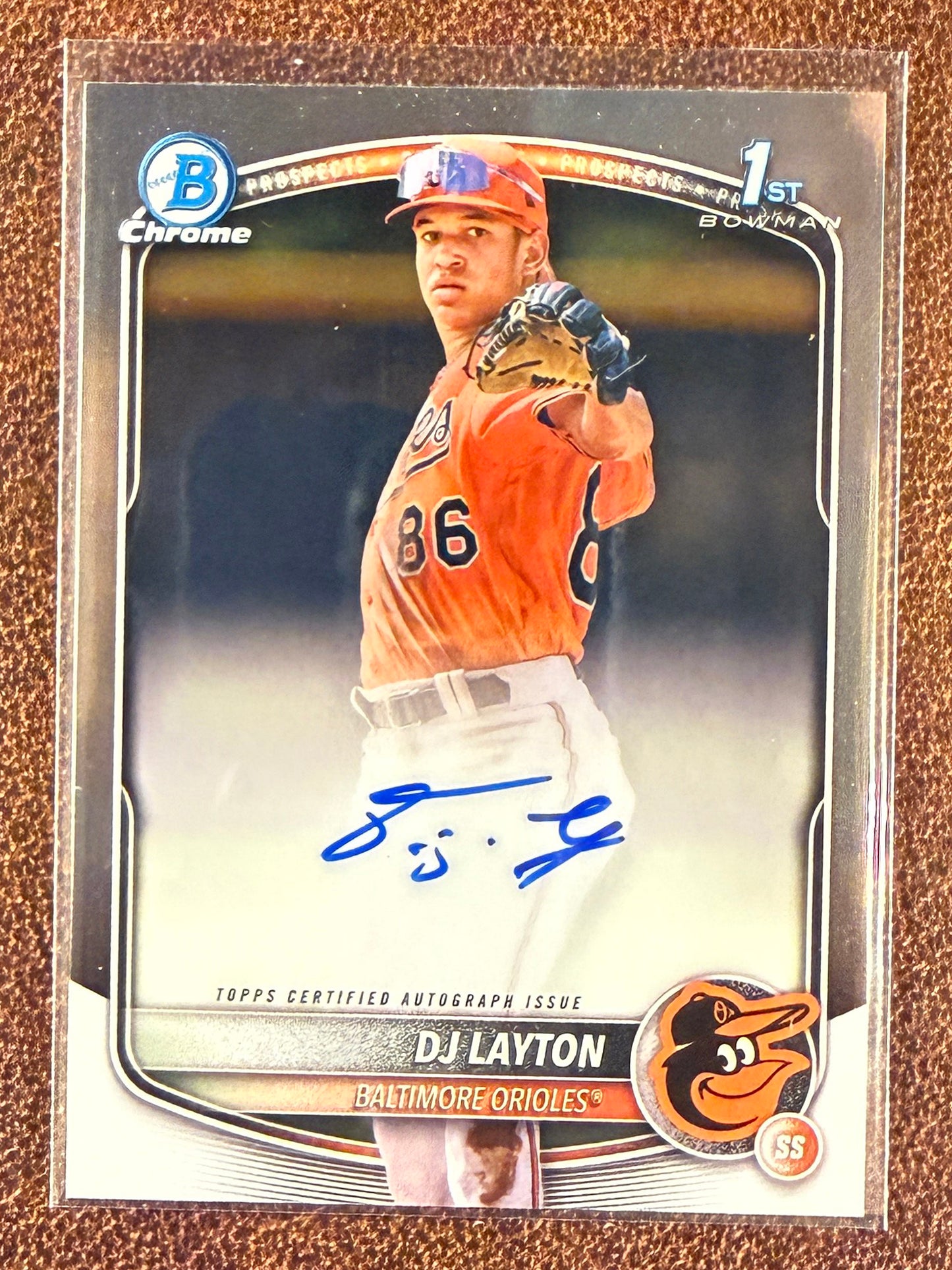 DJ Layton - 2025 Bowman Chrome - 1st Bowman AUTO - Orioles - sold