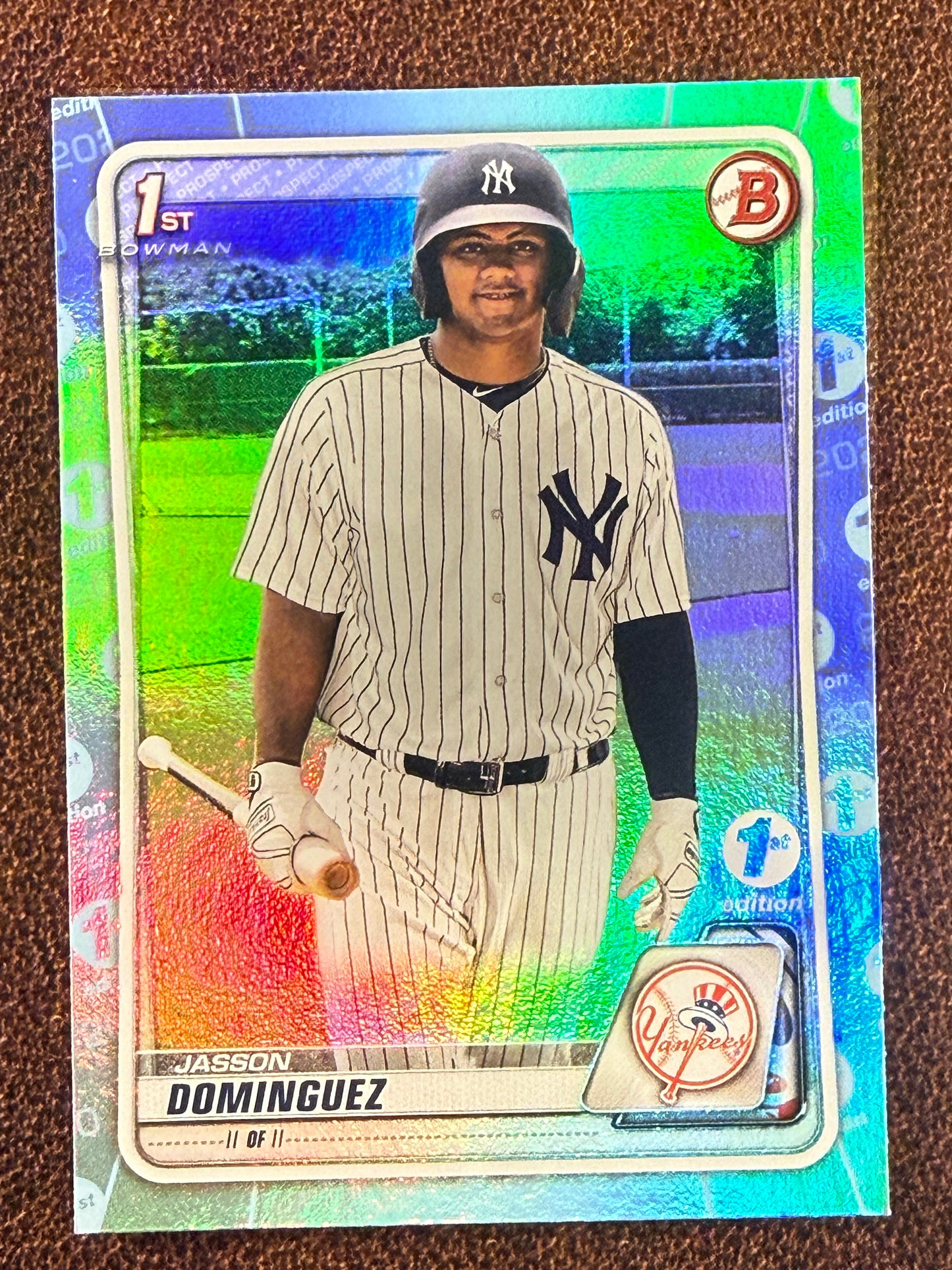 Jasson Dominguez - 2020 Bowman - Sky Blue Foil - Yankees