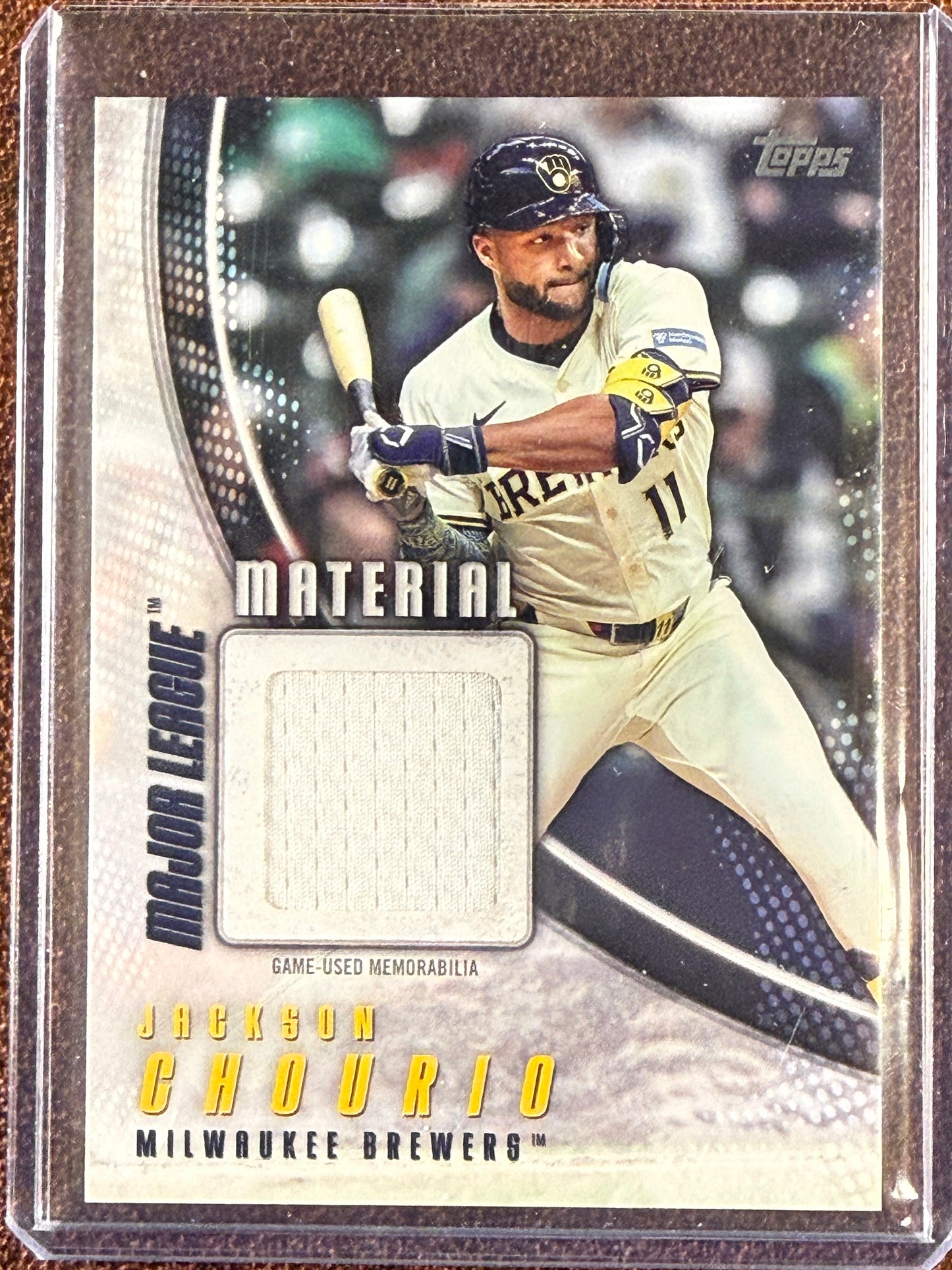 Jackson Chourio - 2025 Topps Update - Major League Material RELIC - Brewers