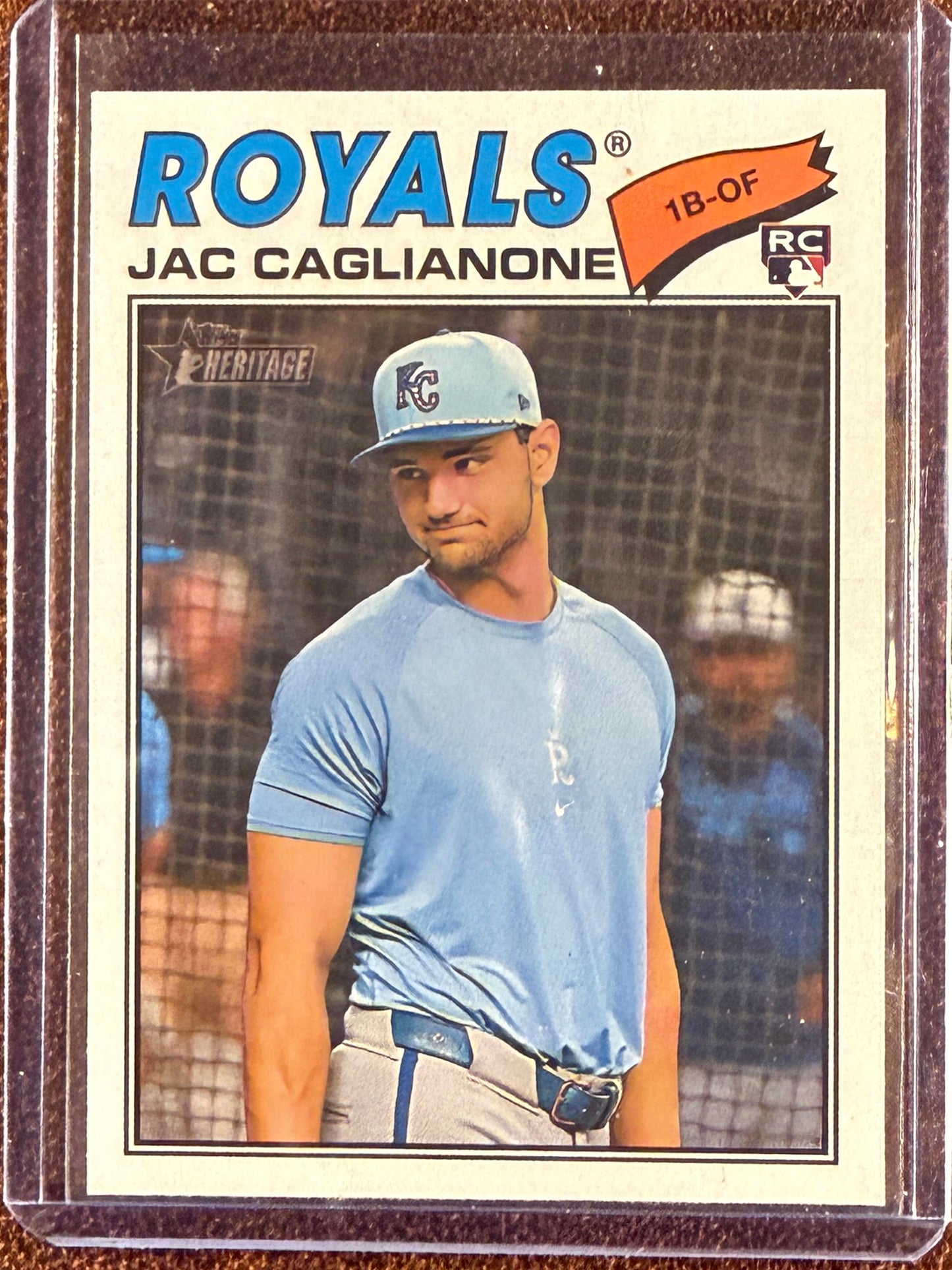 Jac Caglianone - 2026 Topps Heritage - Rookie Image Variation - Royals