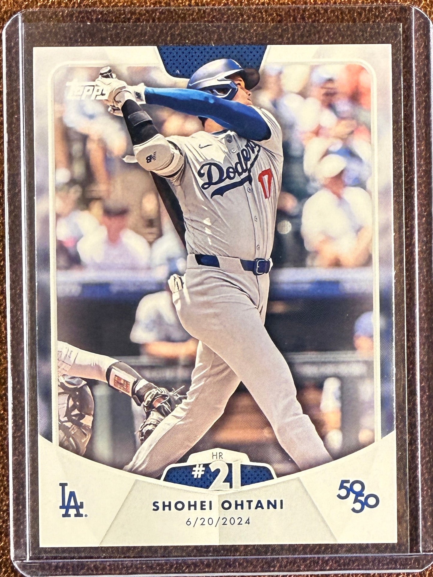 Shohei Ohtani - 2024 Topps 50/50 - HR #21 Base - Dodgers