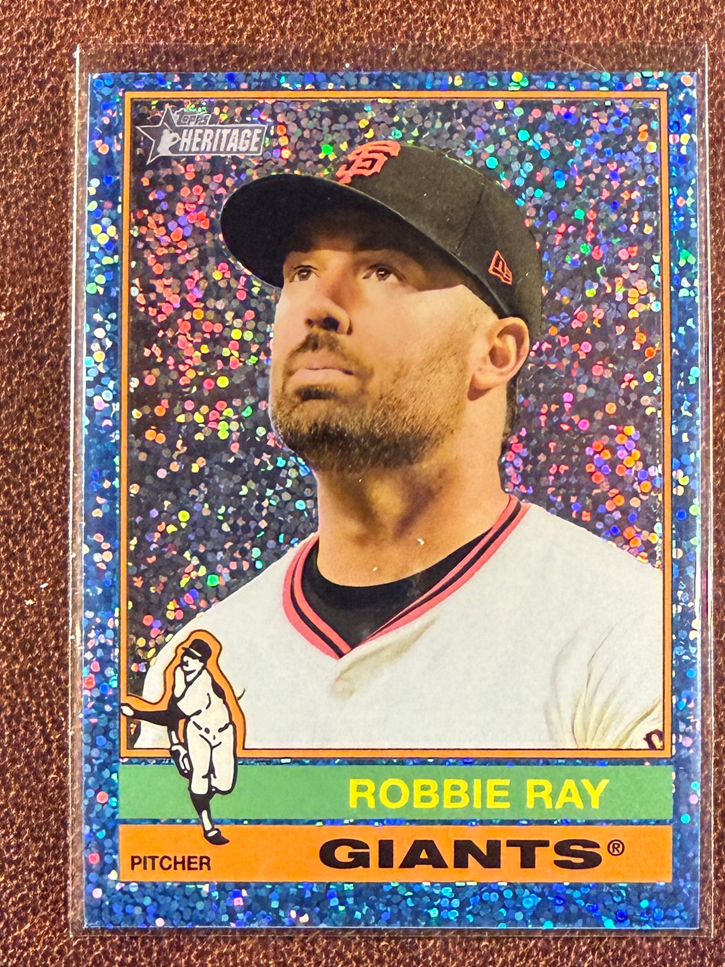 Robbie Ray - 2025 Topps Heritage High Number - Blue Sparkle - Giants