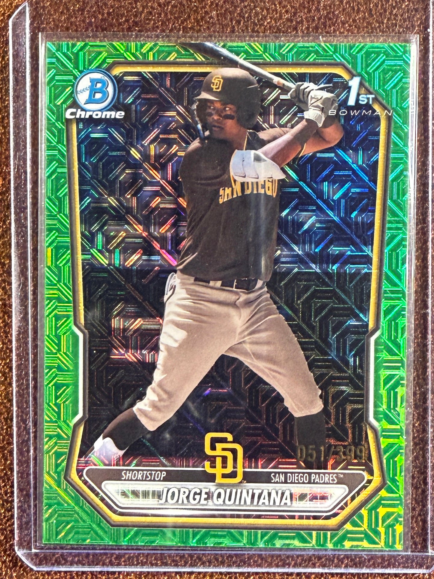 Jorge Quintana - 2026 Bowman - Lime Green MOJO /399 - Padres