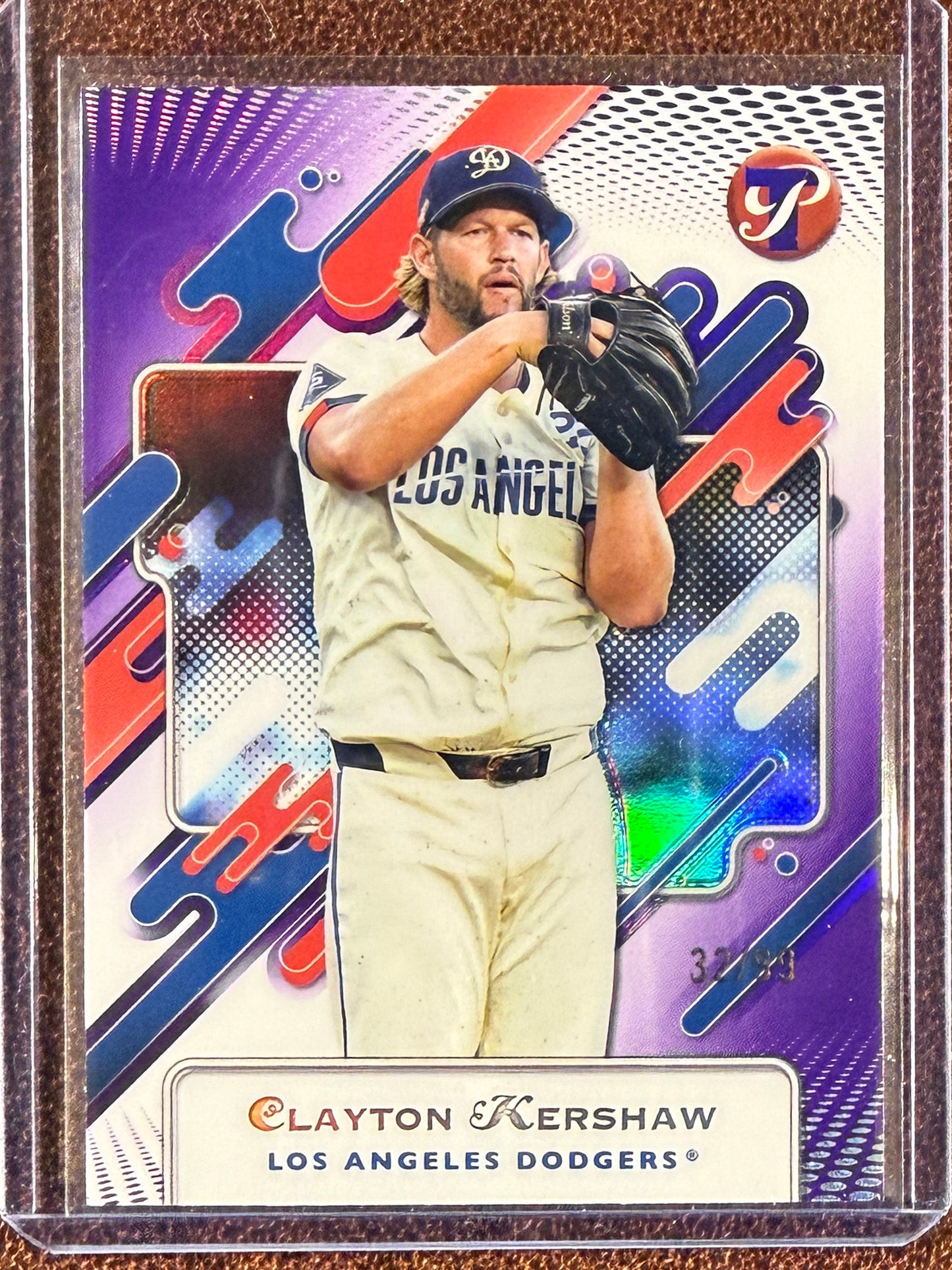 Clayton Kershaw - 2025 Topps Pristine - Purple Refractor /99 - Dodgers