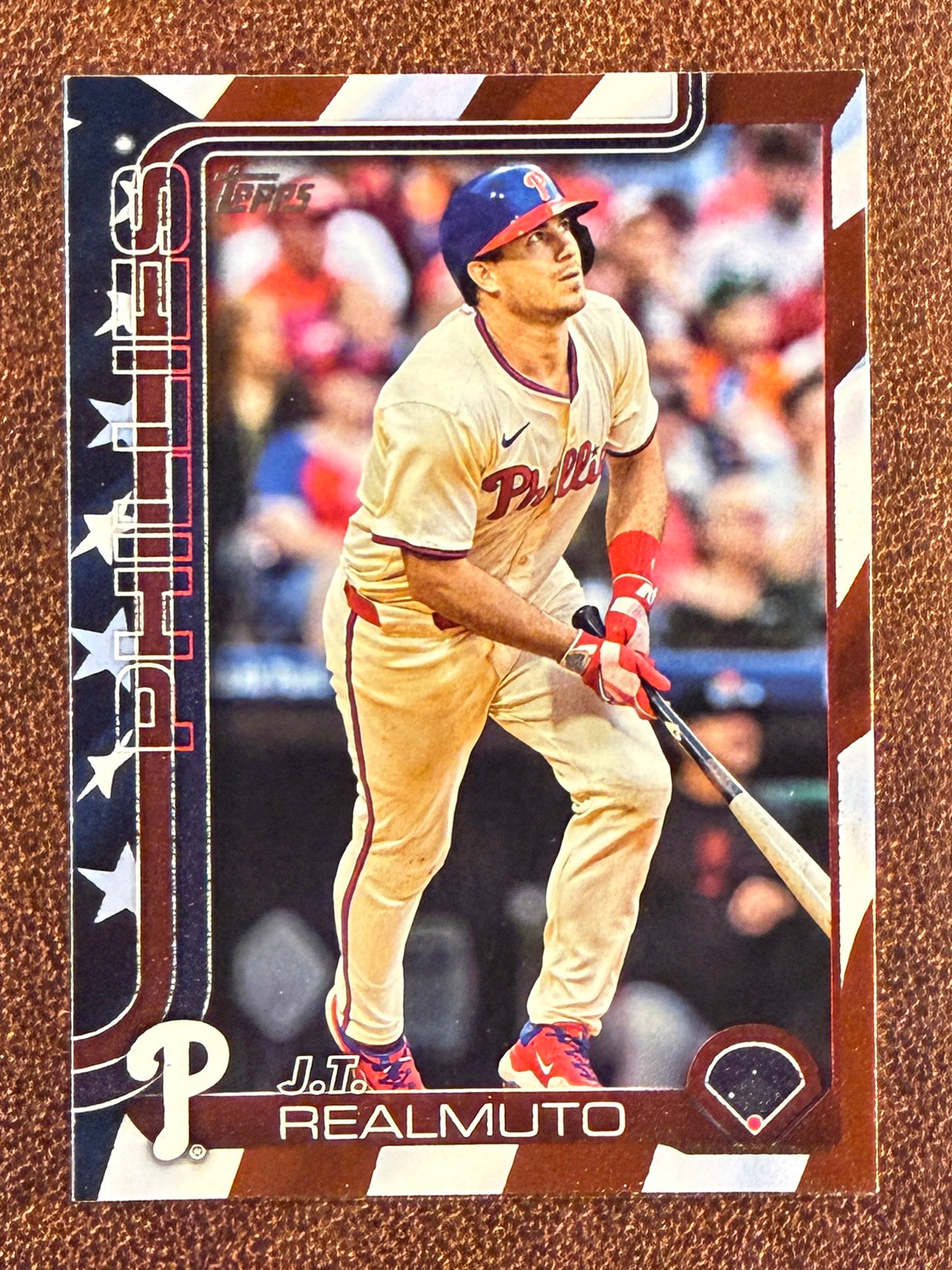 J.T. Realmuto - 2025 Topps Series 2 - Independence Day /76 - Phillies