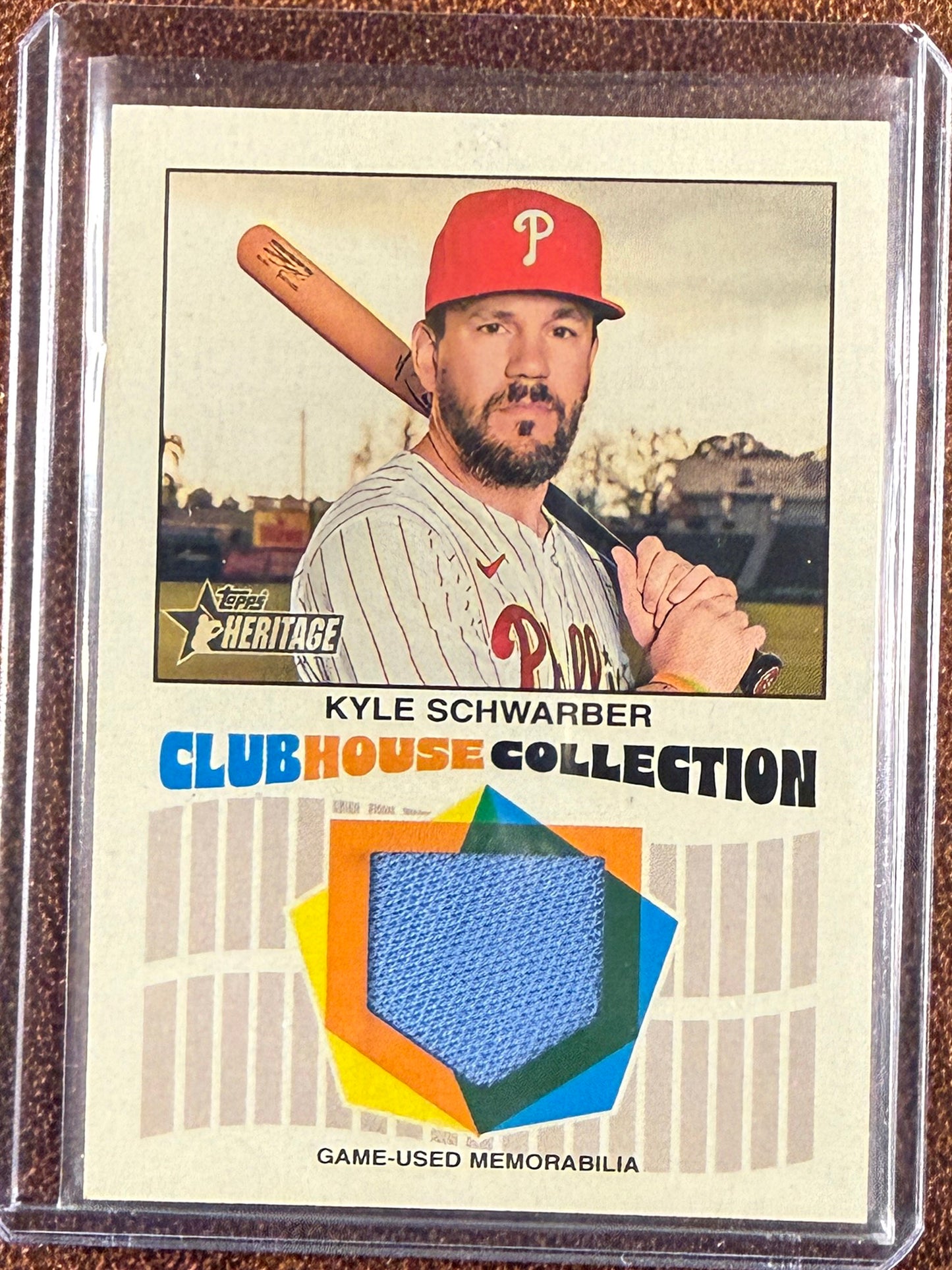 Kyle Schwarber - 2026 Topps Heritage - Clubhouse Collection RELIC - Phillies