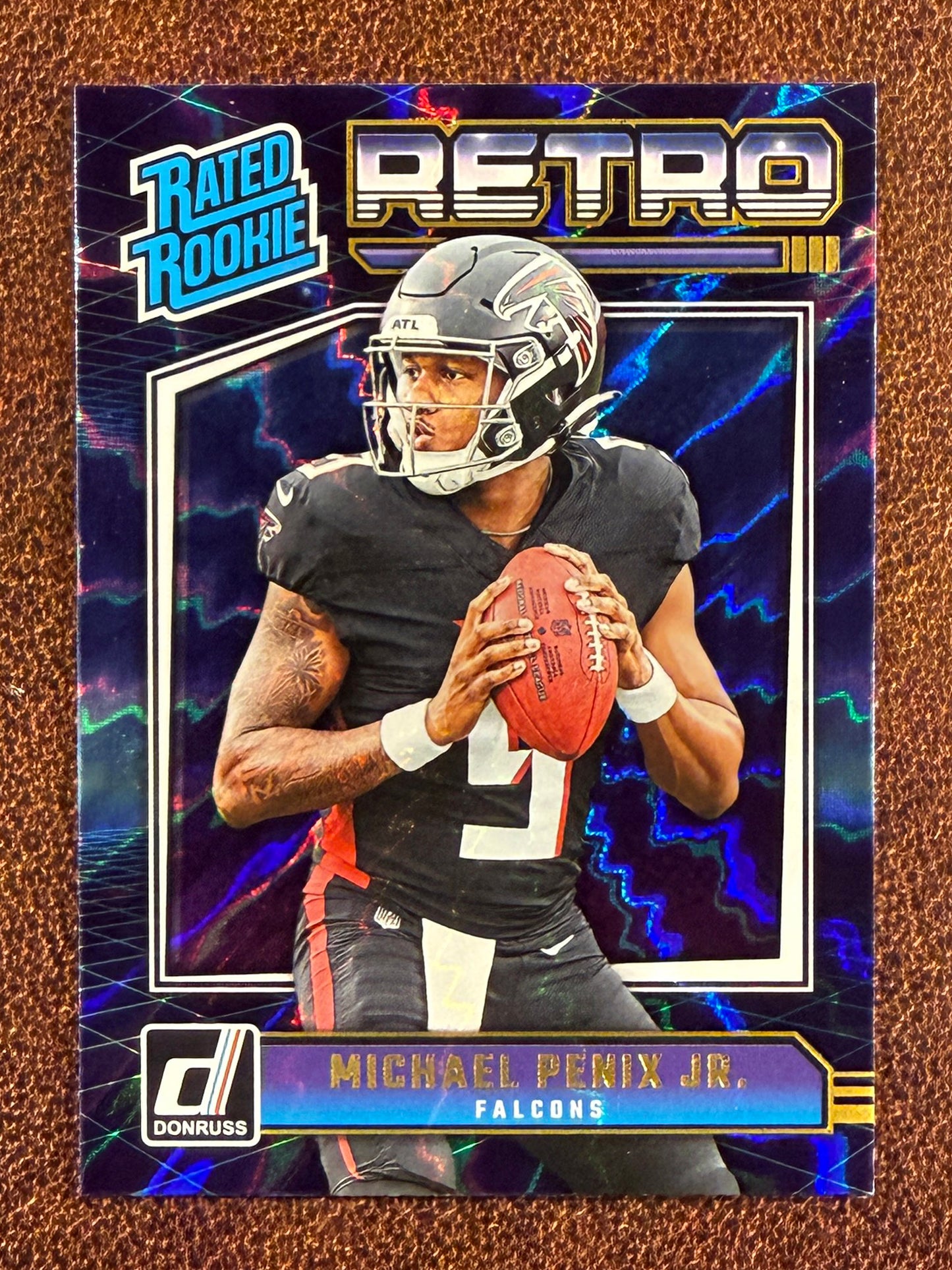 Michael Penix Jr - 2024 Panini Donruss - Retro Rated Rookie - Falcons