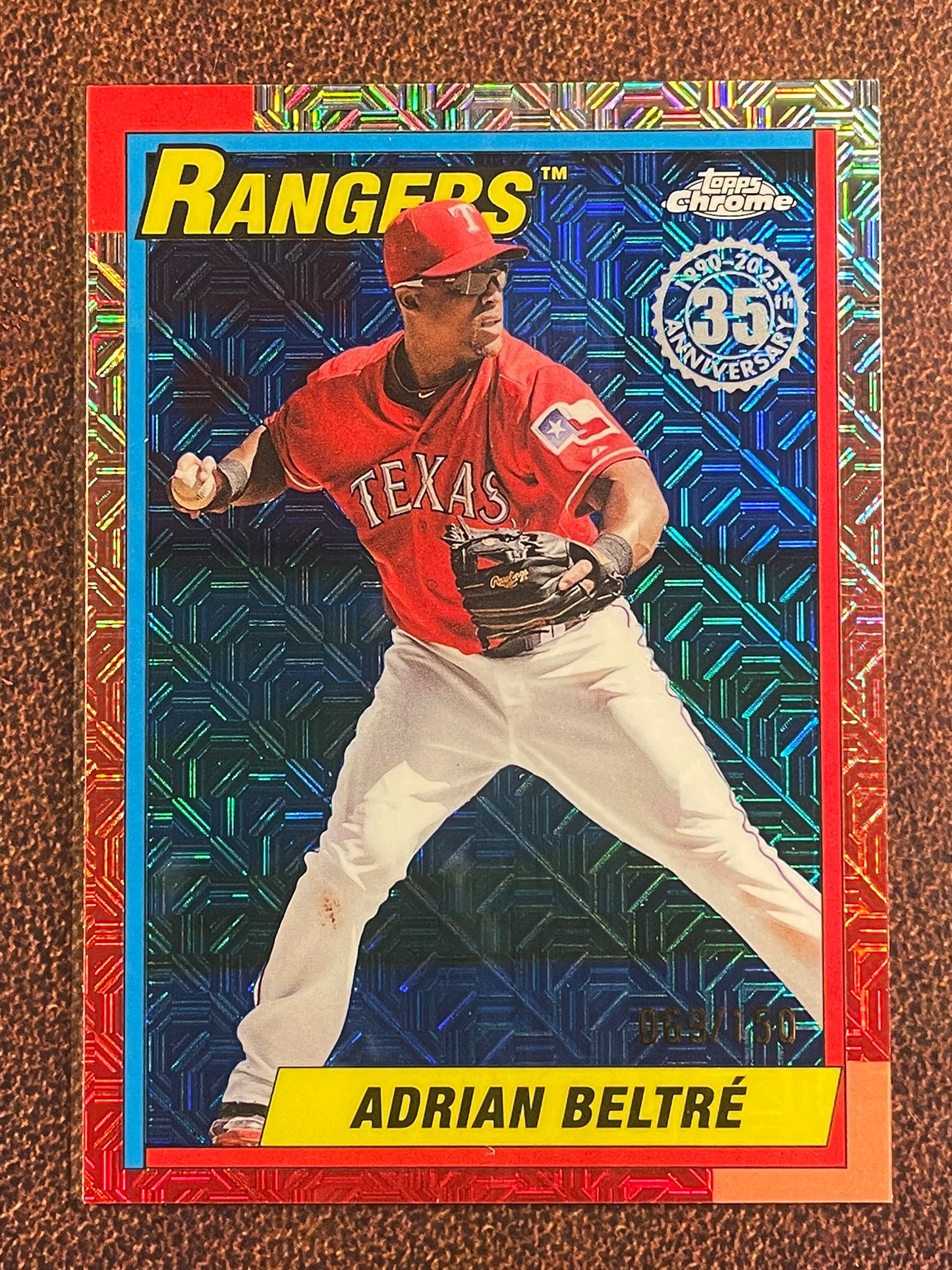 Adrian Beltre - 2025 Topps - BLUE MOJO /150 - Rangers