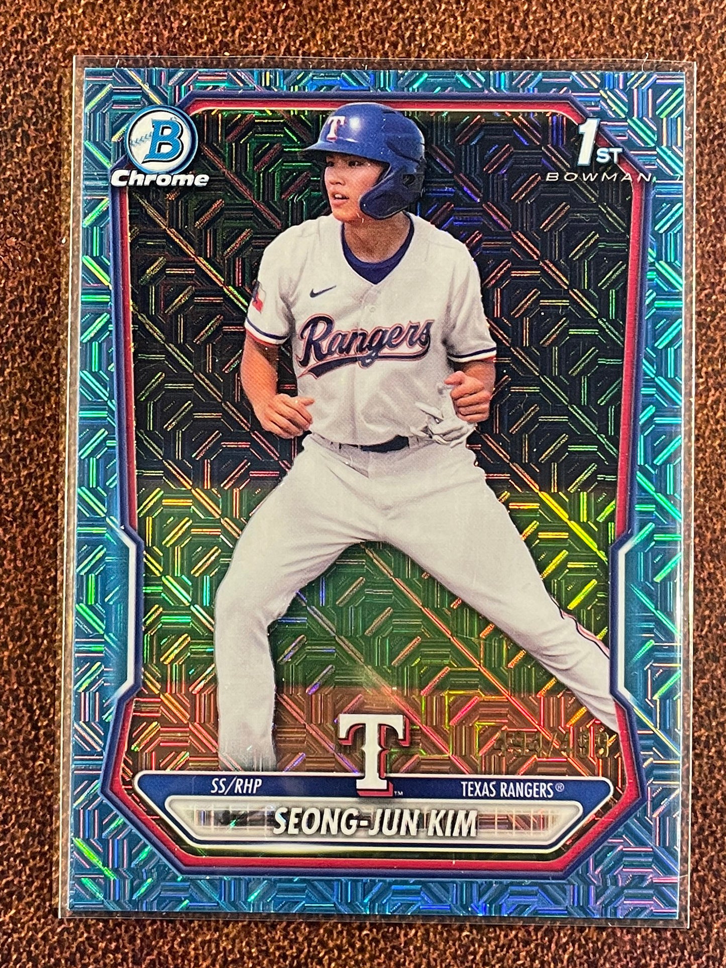 Seong Jun Kim - 2026 Bowman - SKY BLUE 1st Bowman MOJO /499 - Rangers