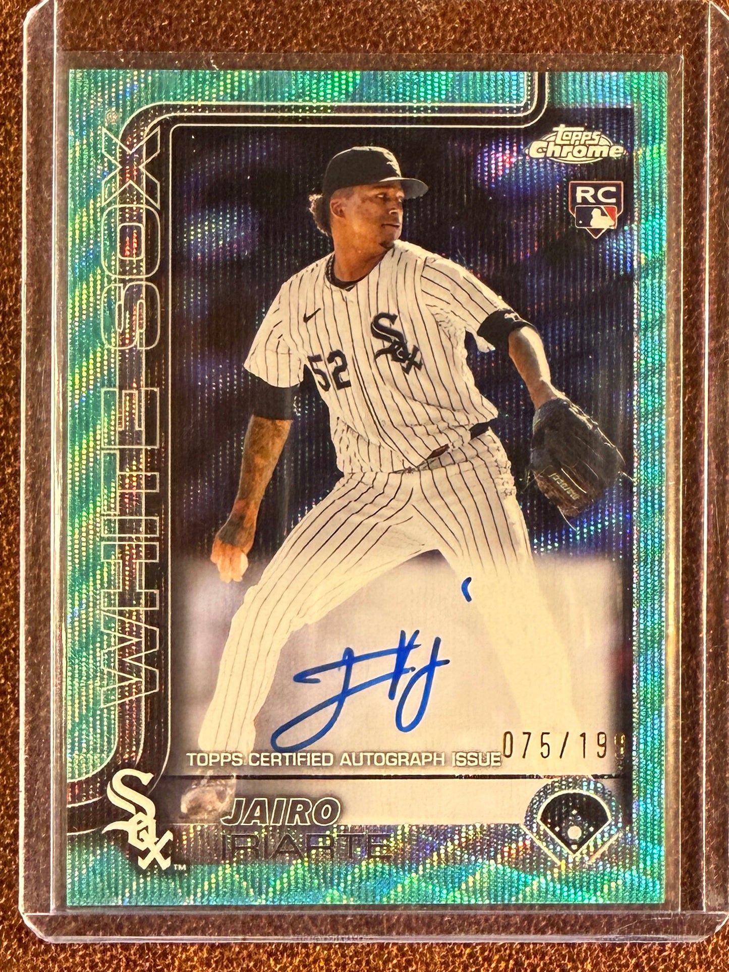 Jairo Iriarte - 2025 Topps Chrome - AQUA Rookie AUTO /199 - White Sox
