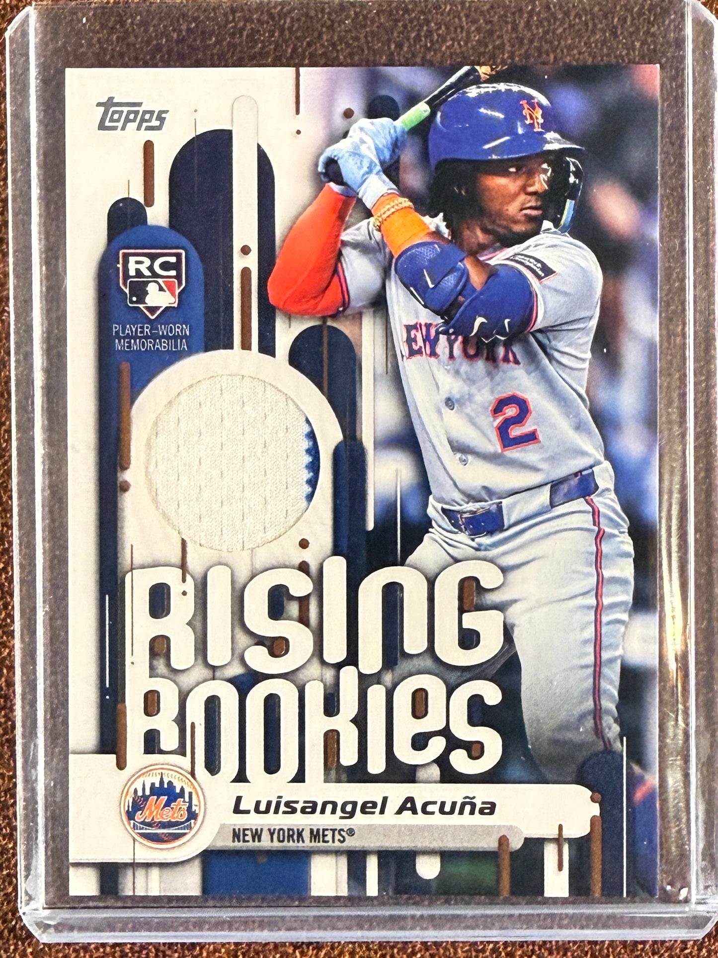 Luisangel Acuna - 2025 Topps Update - Rising Rookies RELIC - Mets