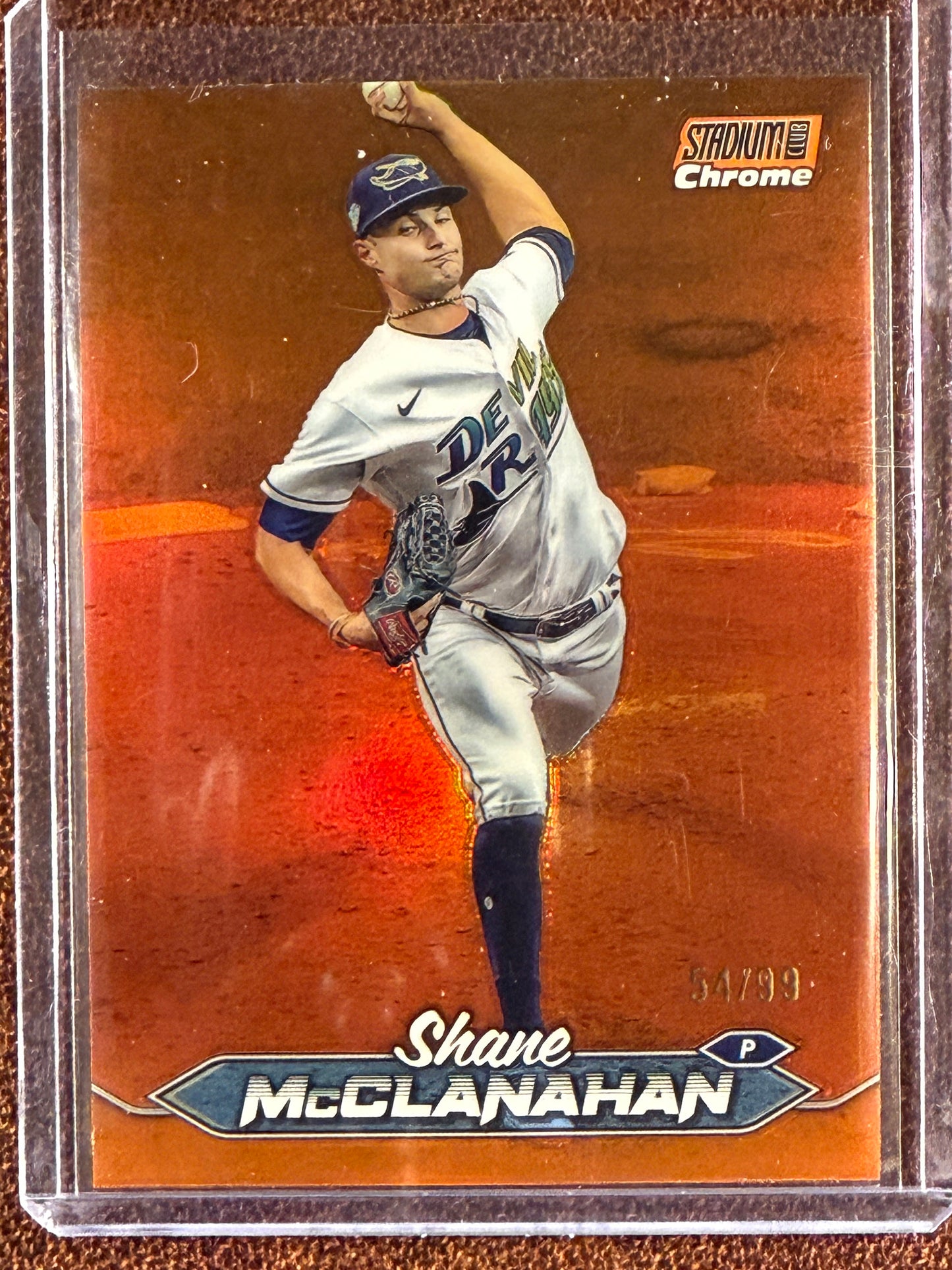 Shane McClanahan - 2024 Topps Stadium Club Chrome - ORANGE /99 - Rays