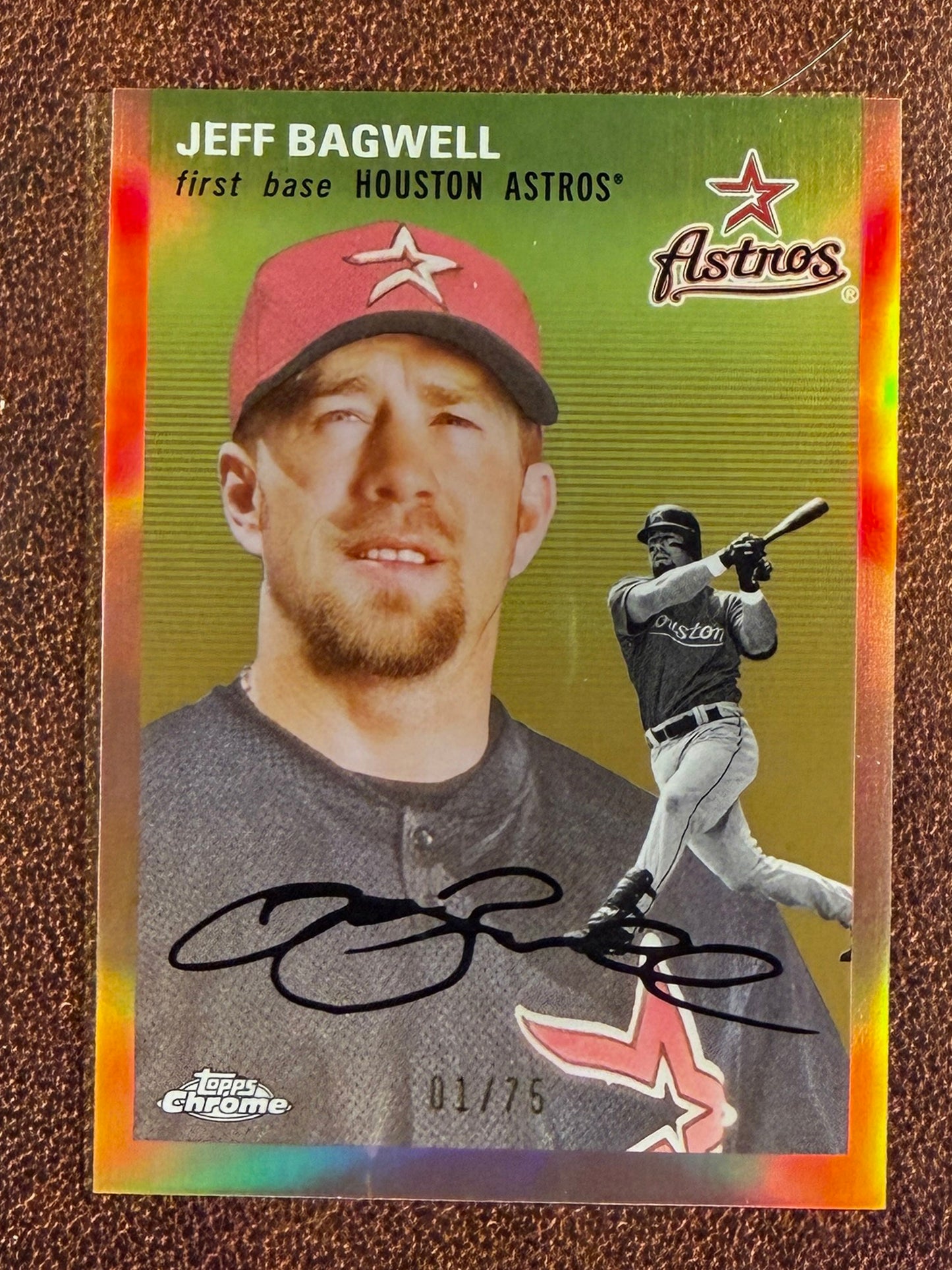 Jeff Bagwell - 2023 Topps Chrome Platinum - ROSE GOLD /75 - Astros