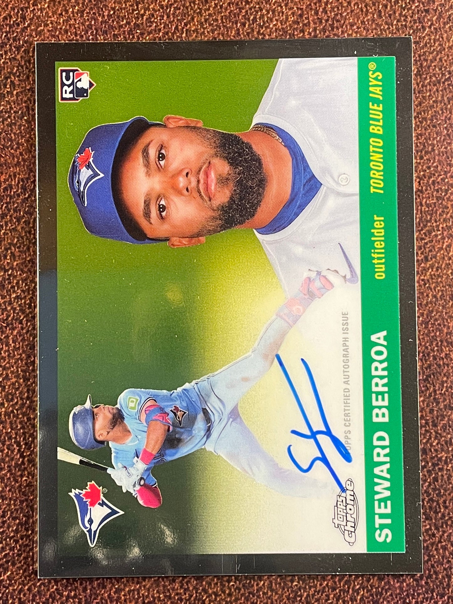 Steward Berroa - 2025 Topps Chrome Platinum - Rookie AUTO - Blue Jays