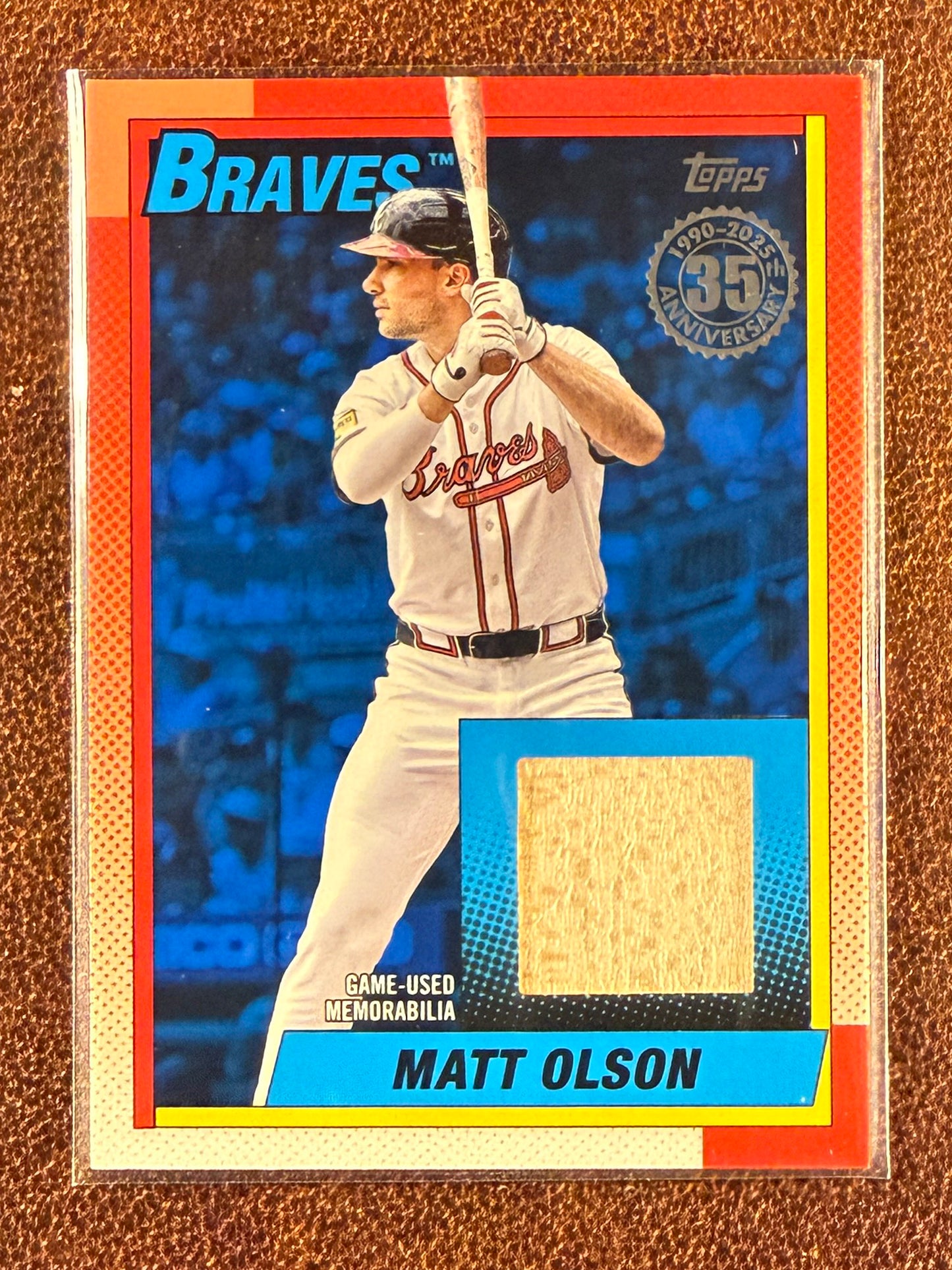 Matt Olson - 2025 Topps Update - BLUE 1990 RELIC /150 - Braves