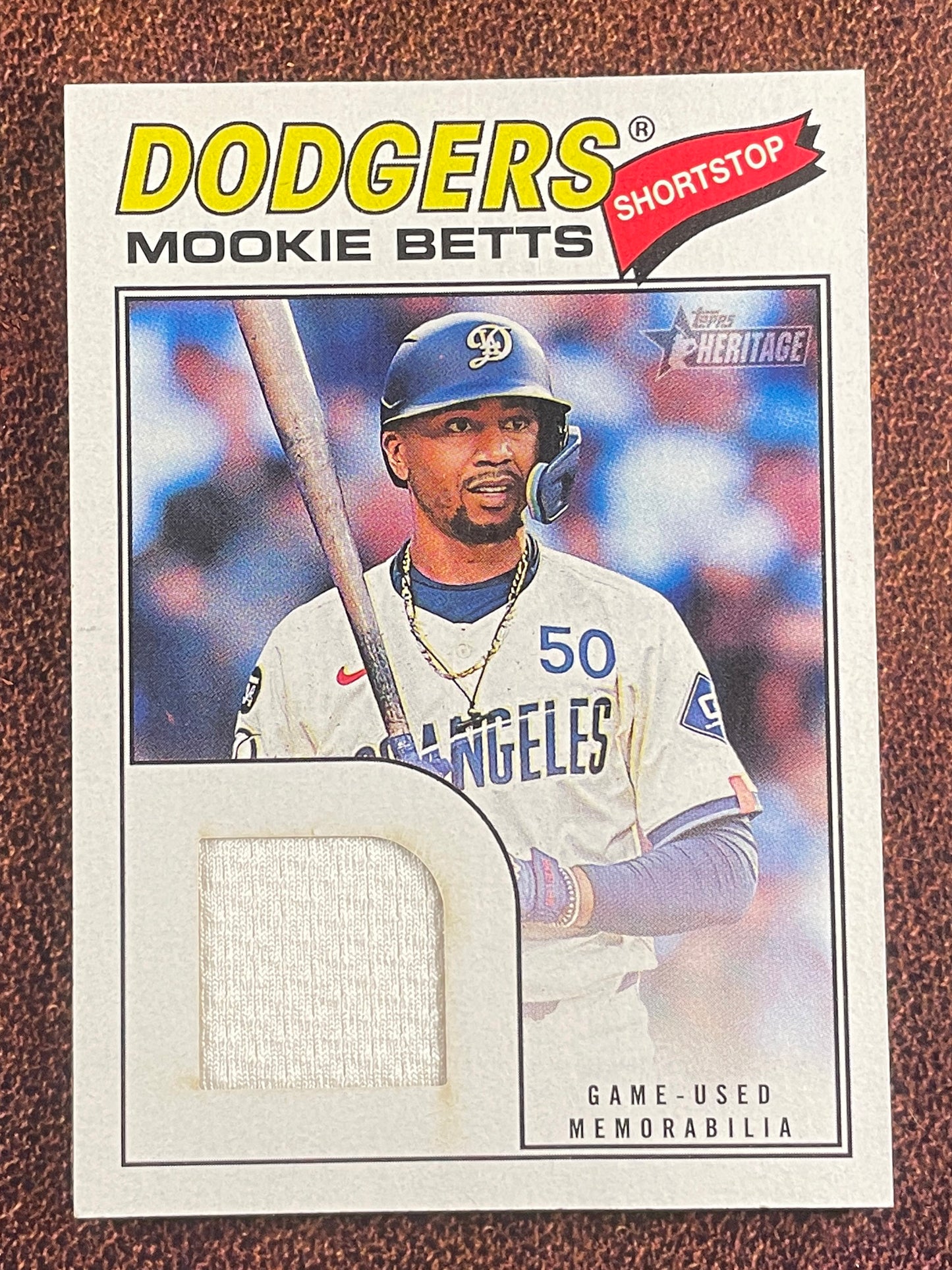 Mookie Betts - 2026 Topps Heritage - Real One RELIC - Dodgers