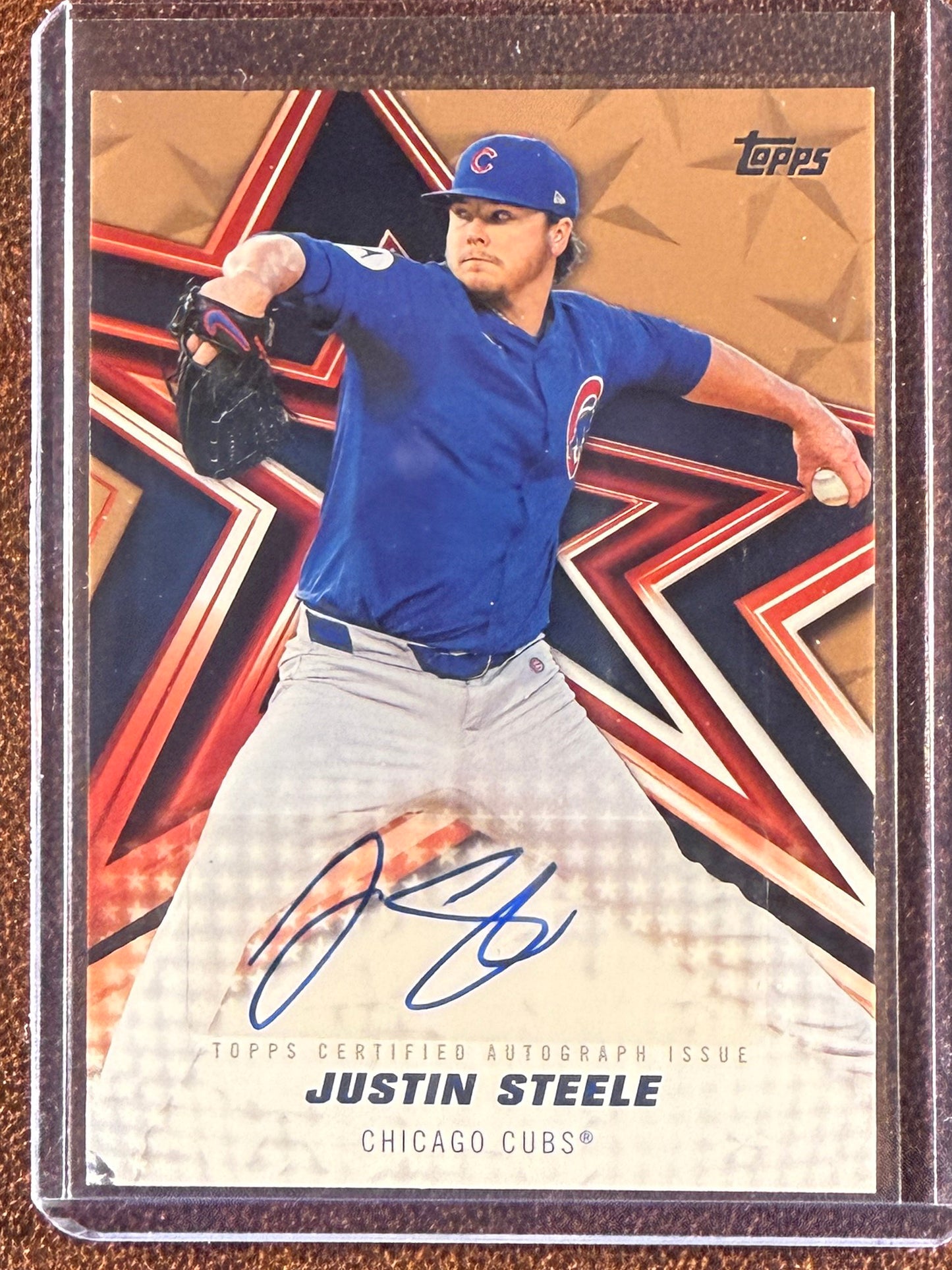 Justin Steele - 2026 Topps Series 2 - GOLD Baseball Stars AUTO - Cubs