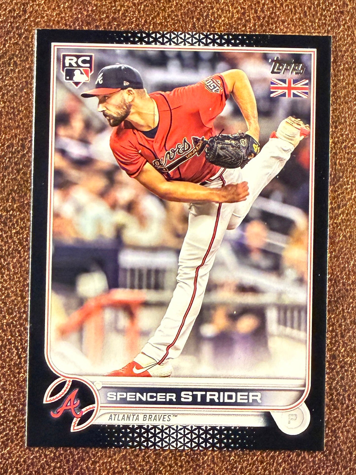 Spencer Strider - 2022 Topps UK - BLACK Rookie /125 - Braves